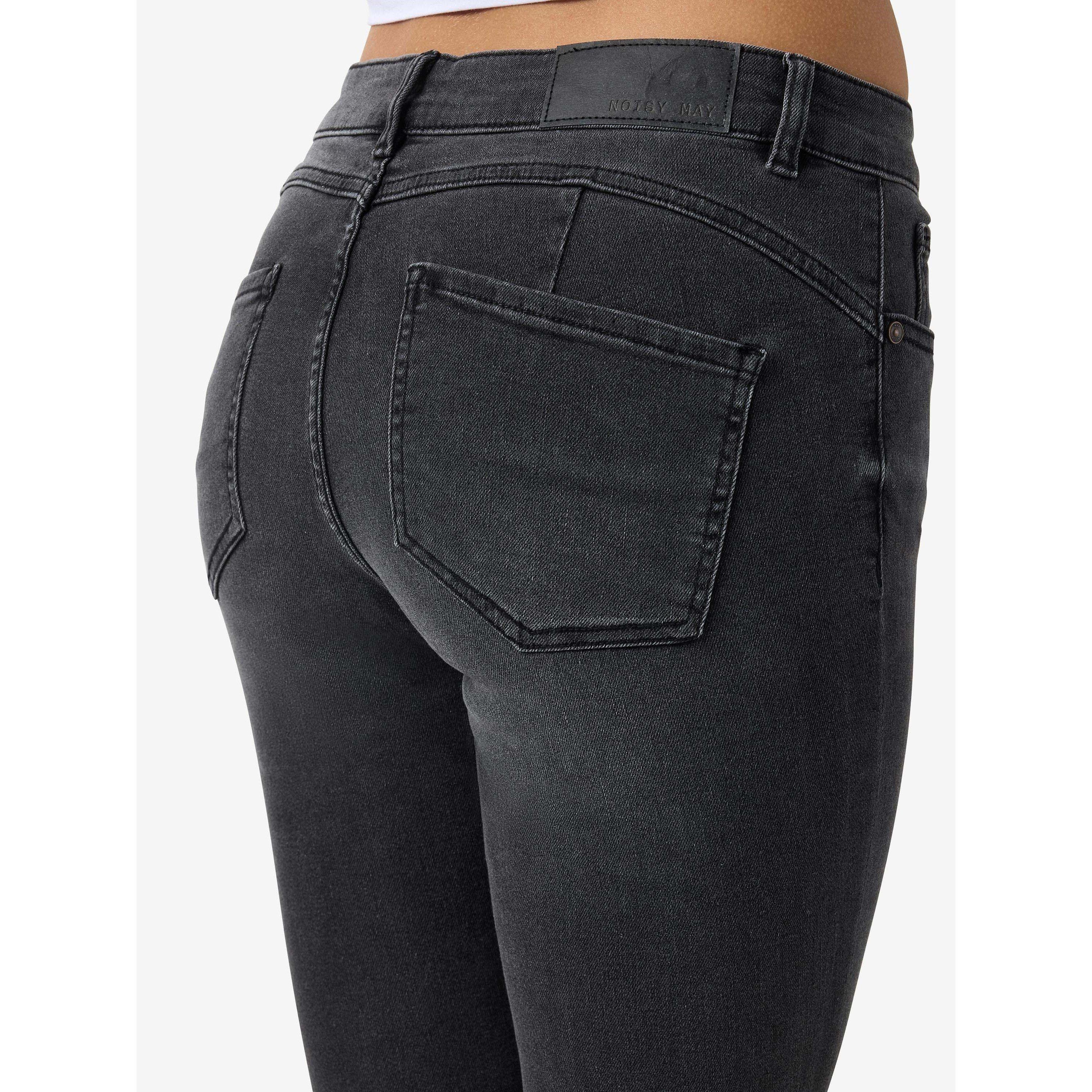 Dark Grey Denim - Noisy May - Shaper Skinny Jeans - 6