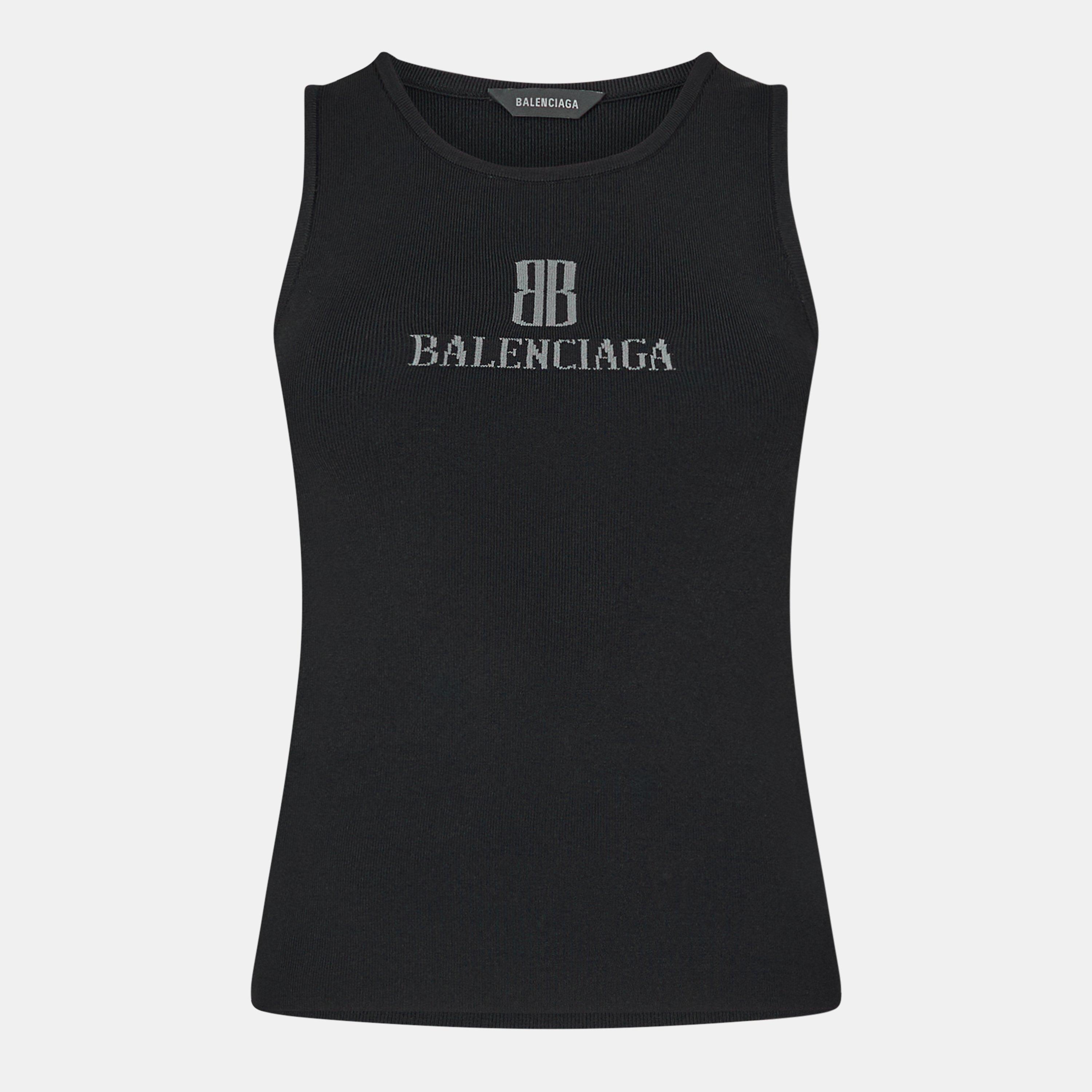 Balenciaga Women's Sleeveless Structured Tank Vest | Cruise Fashion
