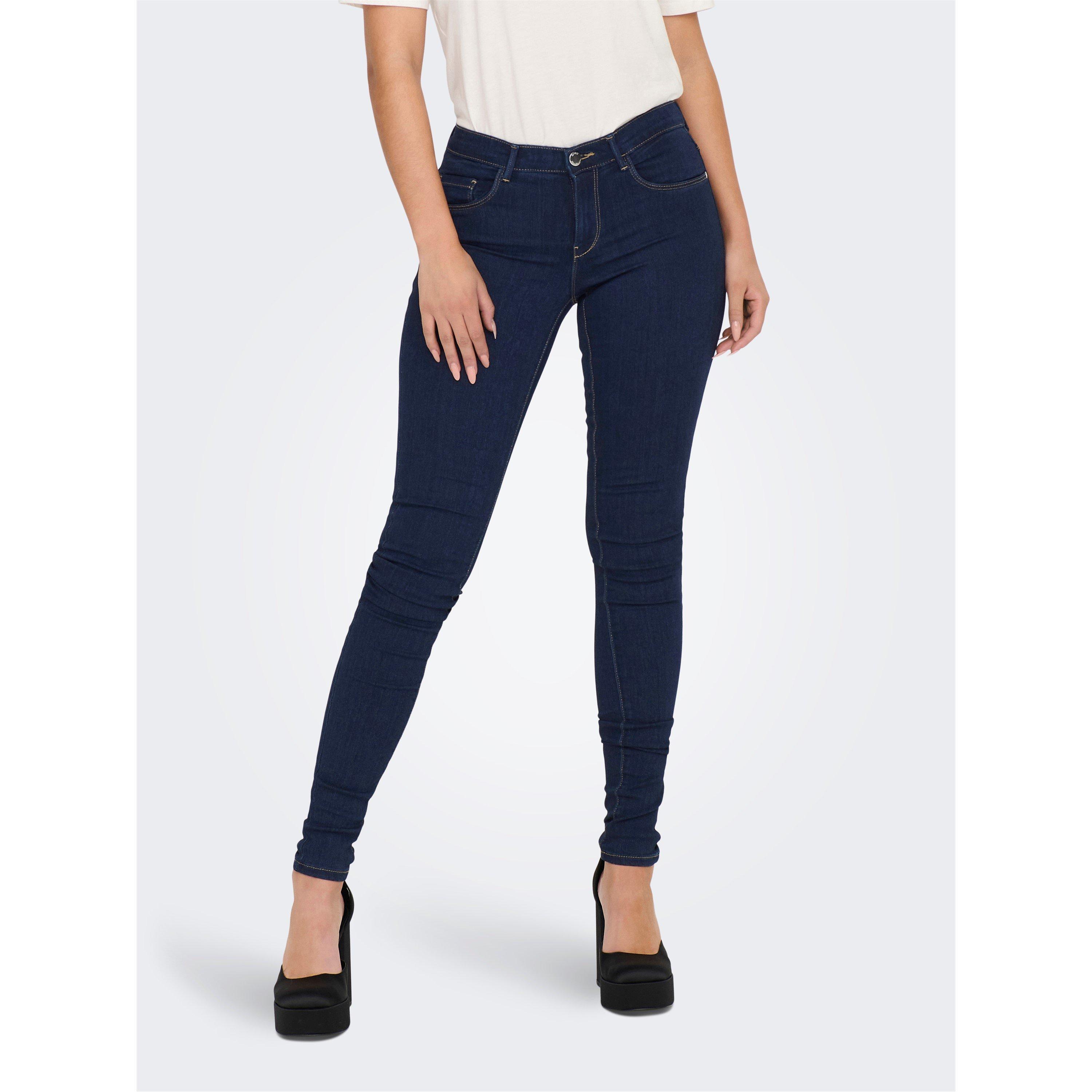 Only Women's Rain Skinny Jeans - Dark Blue - XS L32