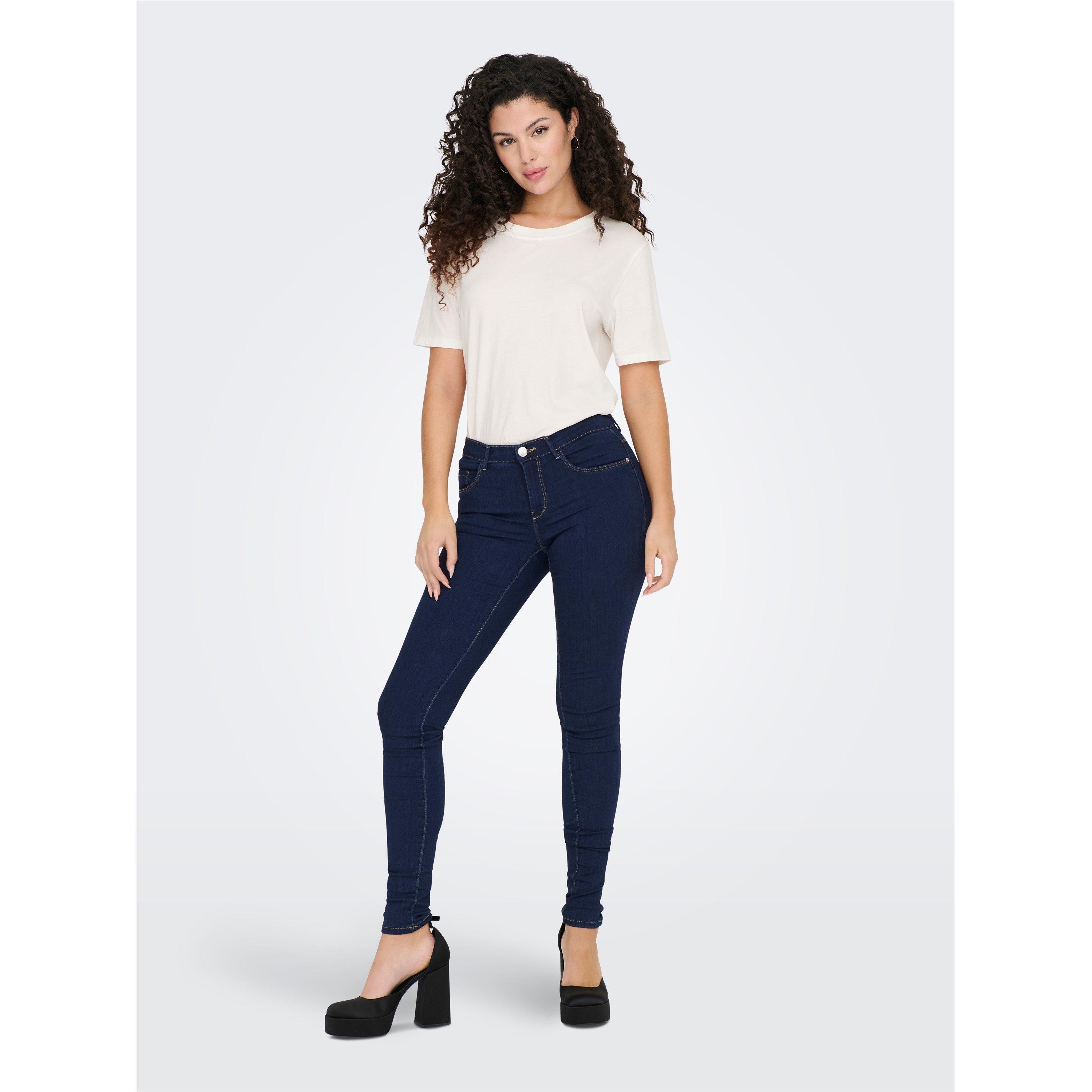 Tamno plava - Only - Women's Rain Skinny Jeans - 2