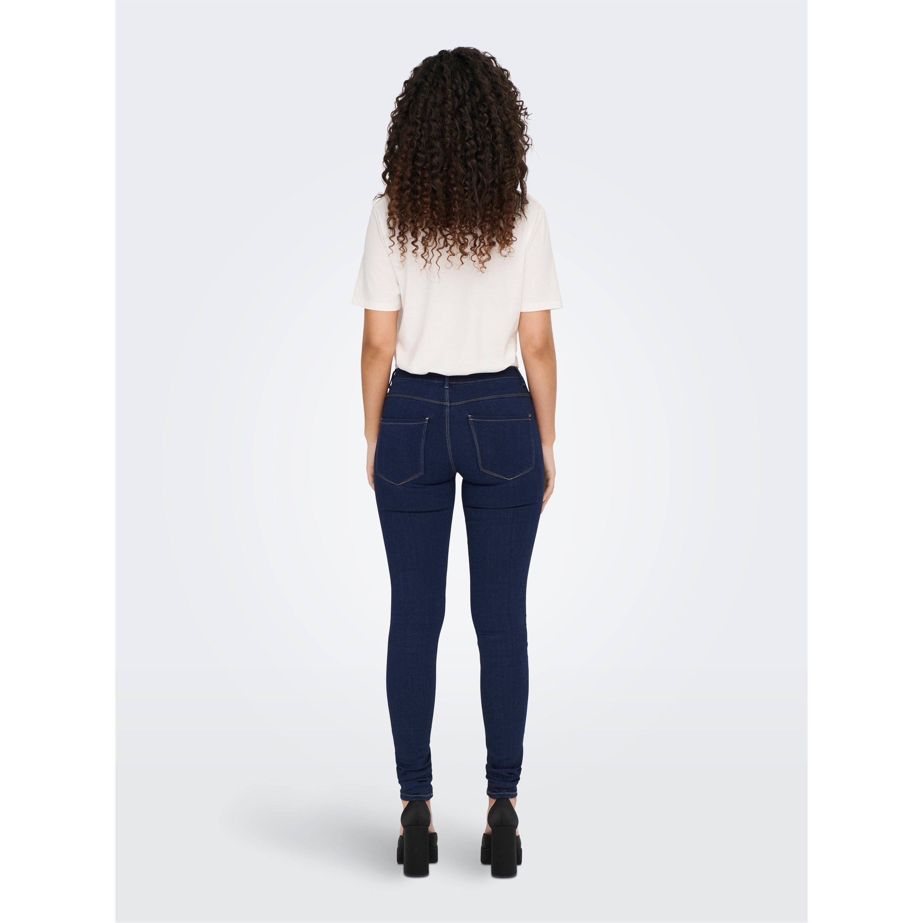 Tamno plava - Only - Women's Rain Skinny Jeans - 3