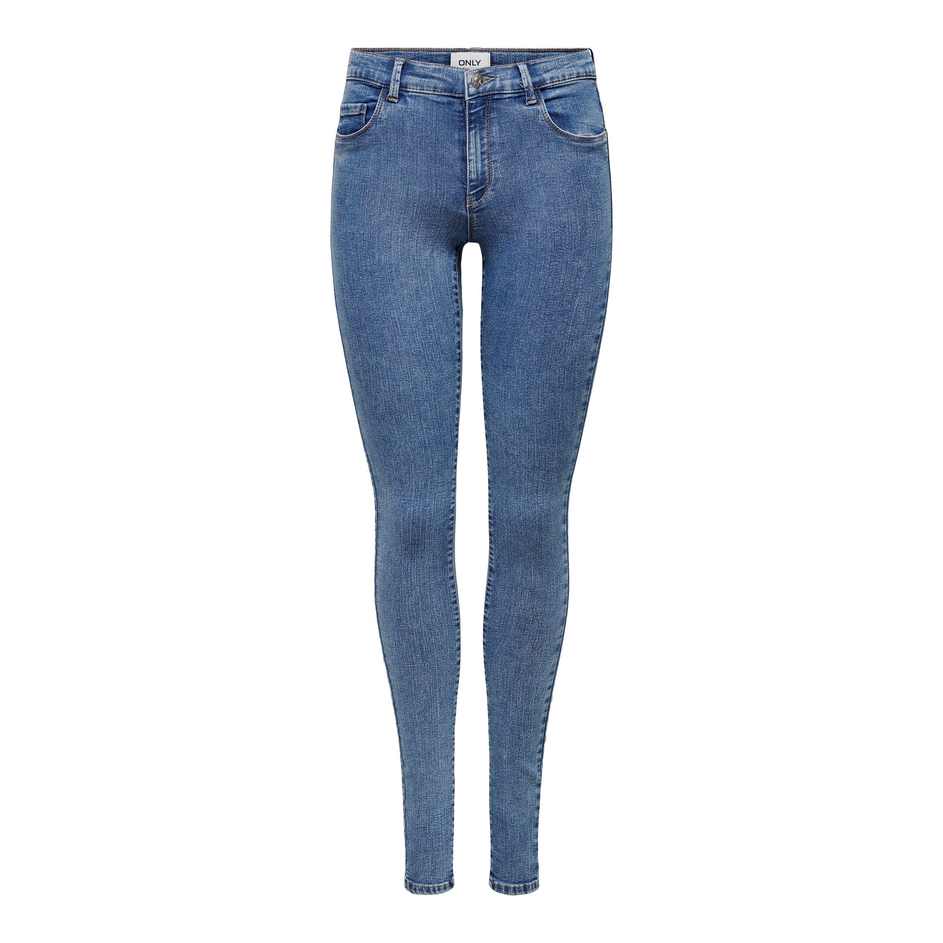 Medium Blue - Only - Women's Rain Skinny Jeans - 4