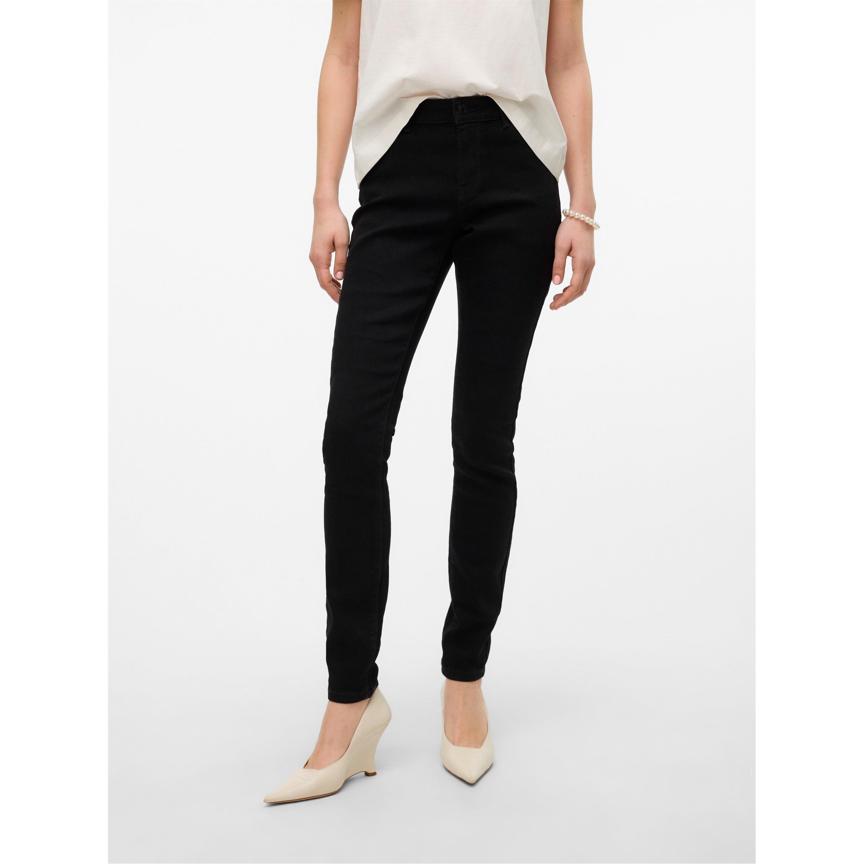 Vero Moda Women's Ely Skinny Jeans - Black - M L30