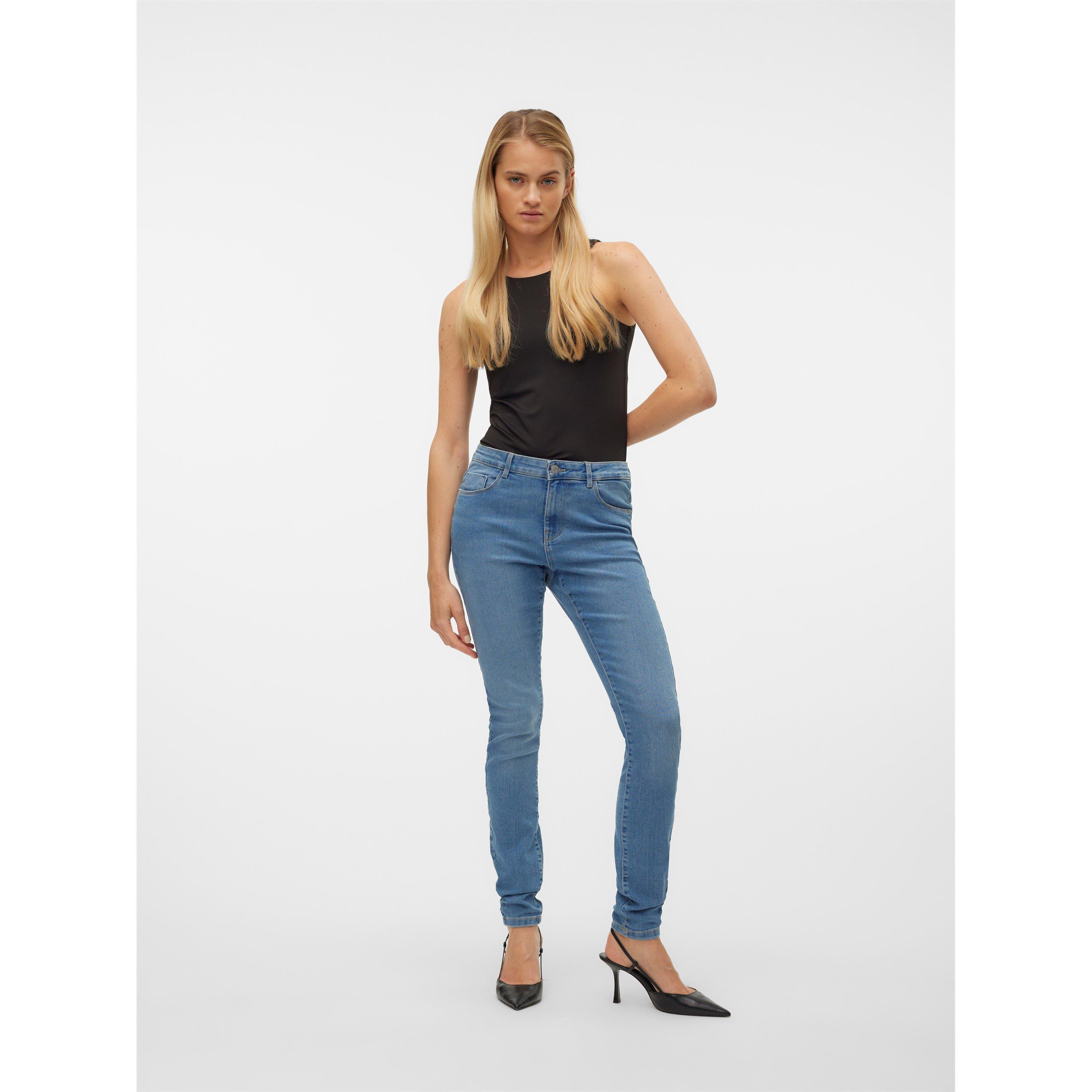 Middenblauwe spijkerstof - Vero Moda - Skinny Jeans - 2