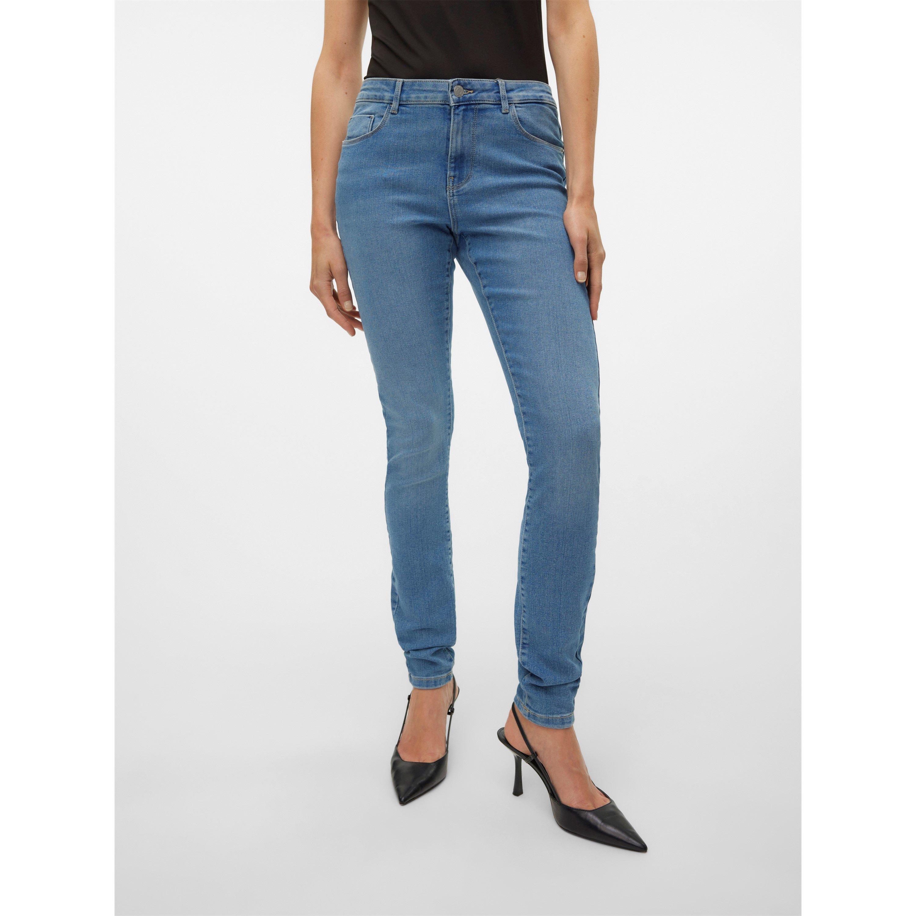 Middenblauwe spijkerstof - Vero Moda - Skinny Jeans - 3
