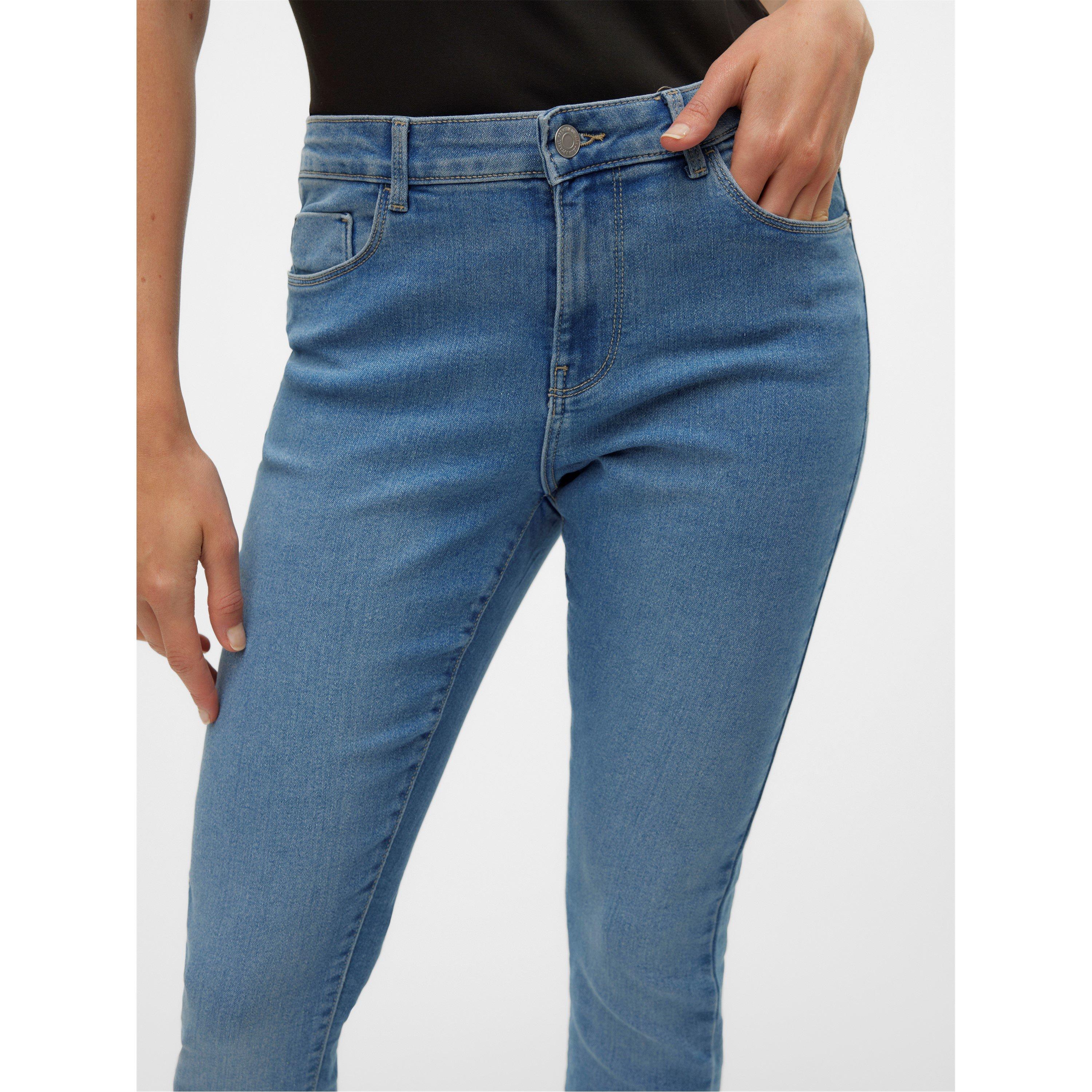 Middenblauwe spijkerstof - Vero Moda - Skinny Jeans - 5