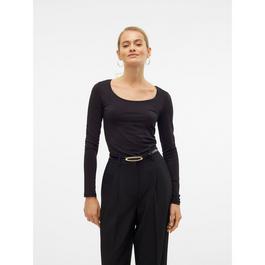 Vero Moda VM Maxi Long Sleeve U Neck T Shirt