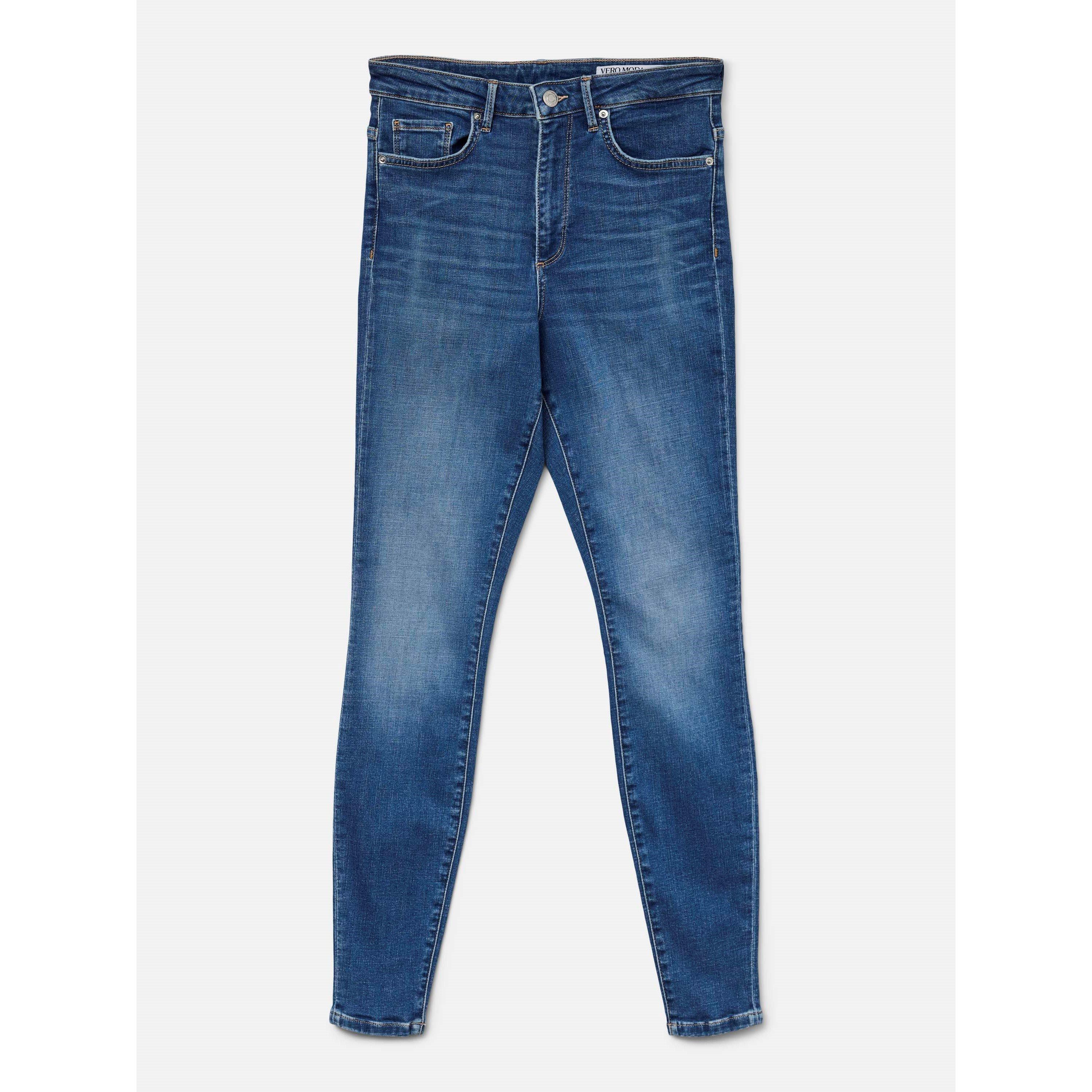Vero Moda Women's Skinny Jeans - Med Blue Denim - M L30