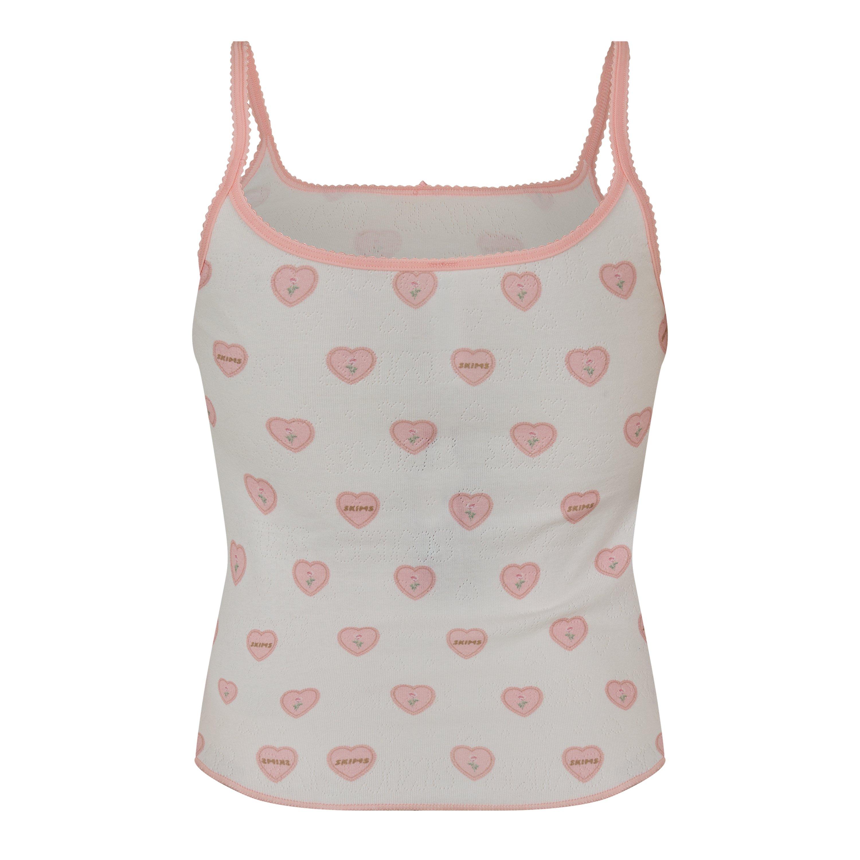 SNOW HEARTS - SKIMS - Womens Pointelle Tank - 2