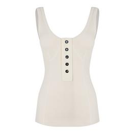 Bottega Veneta Compact Cotton Rib Jersey Tank Top