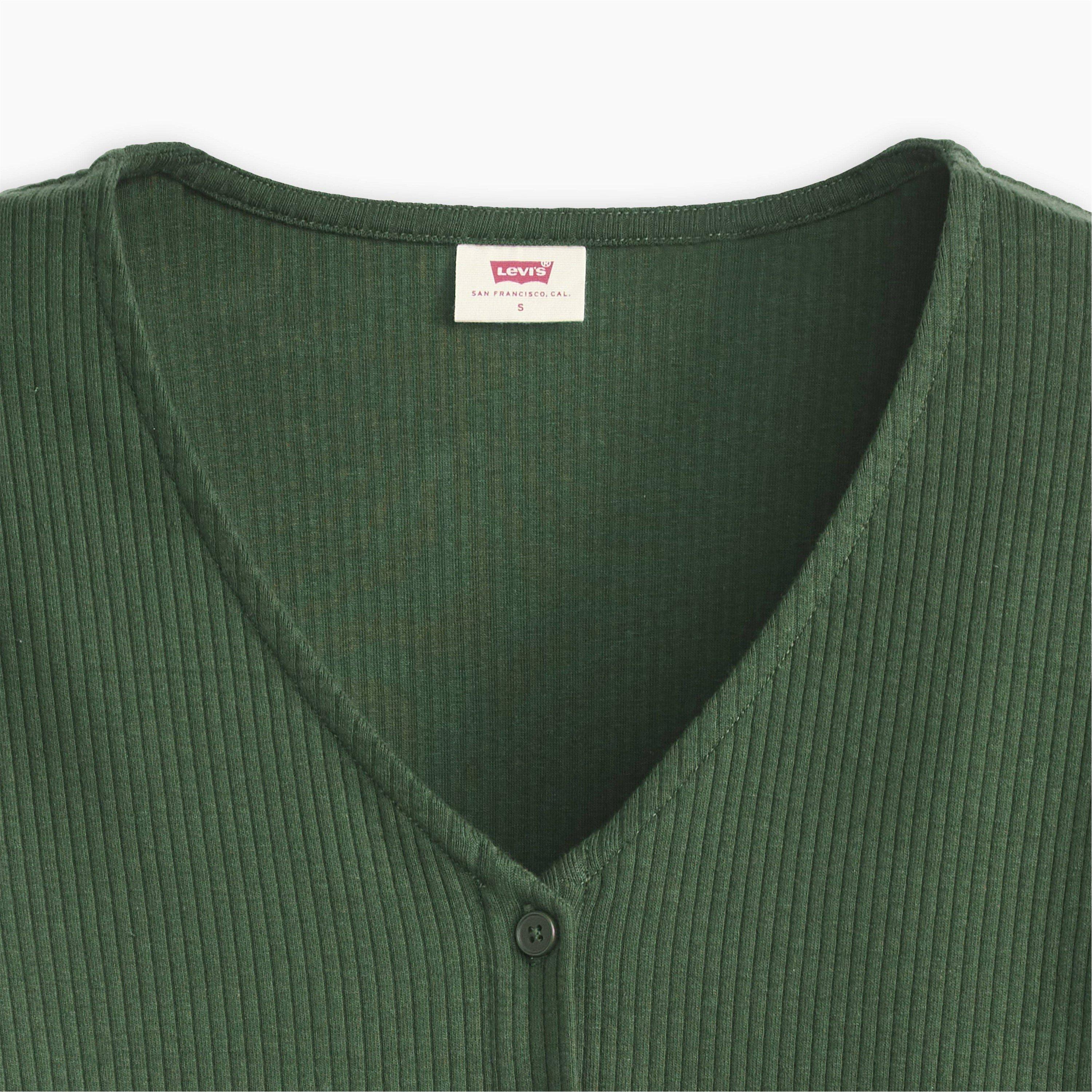 Python green - Levis - Women's Muse Long-Sleeve Crop Top - 4