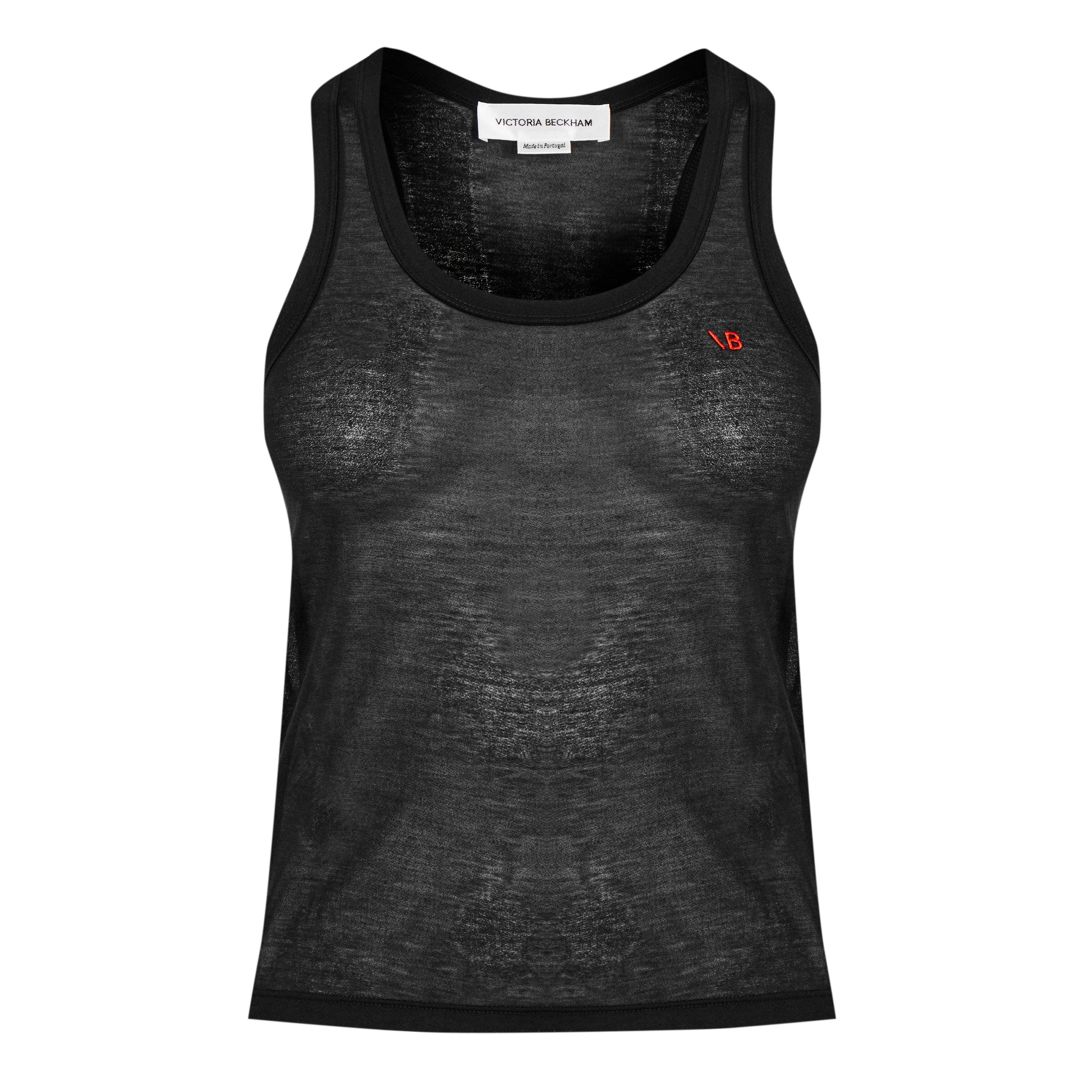 Black - Victoria Beckham - Women's Logo Vest - 5