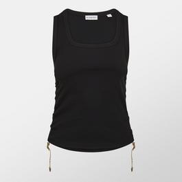 Burberry Ruched Buckle Tank Top