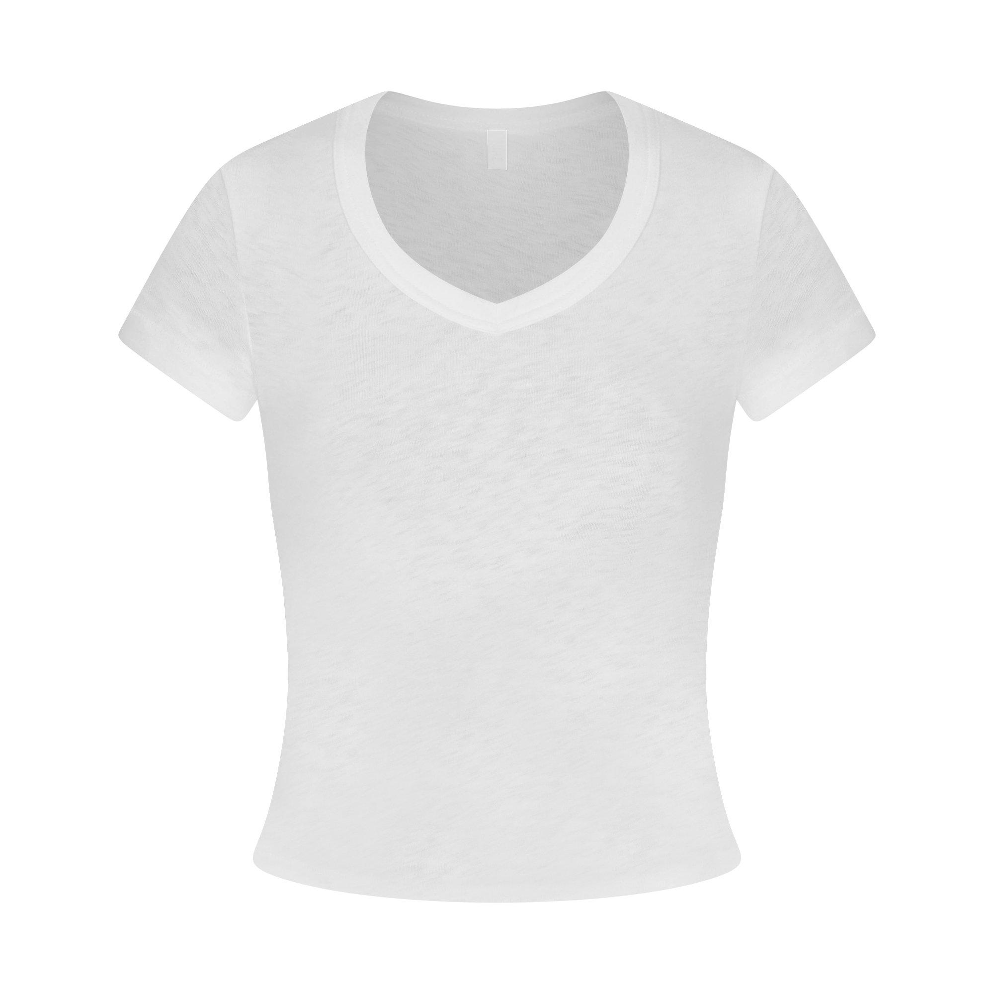 SNOW - SKIMS - Women's Baby V N Tee Cami Top - 1