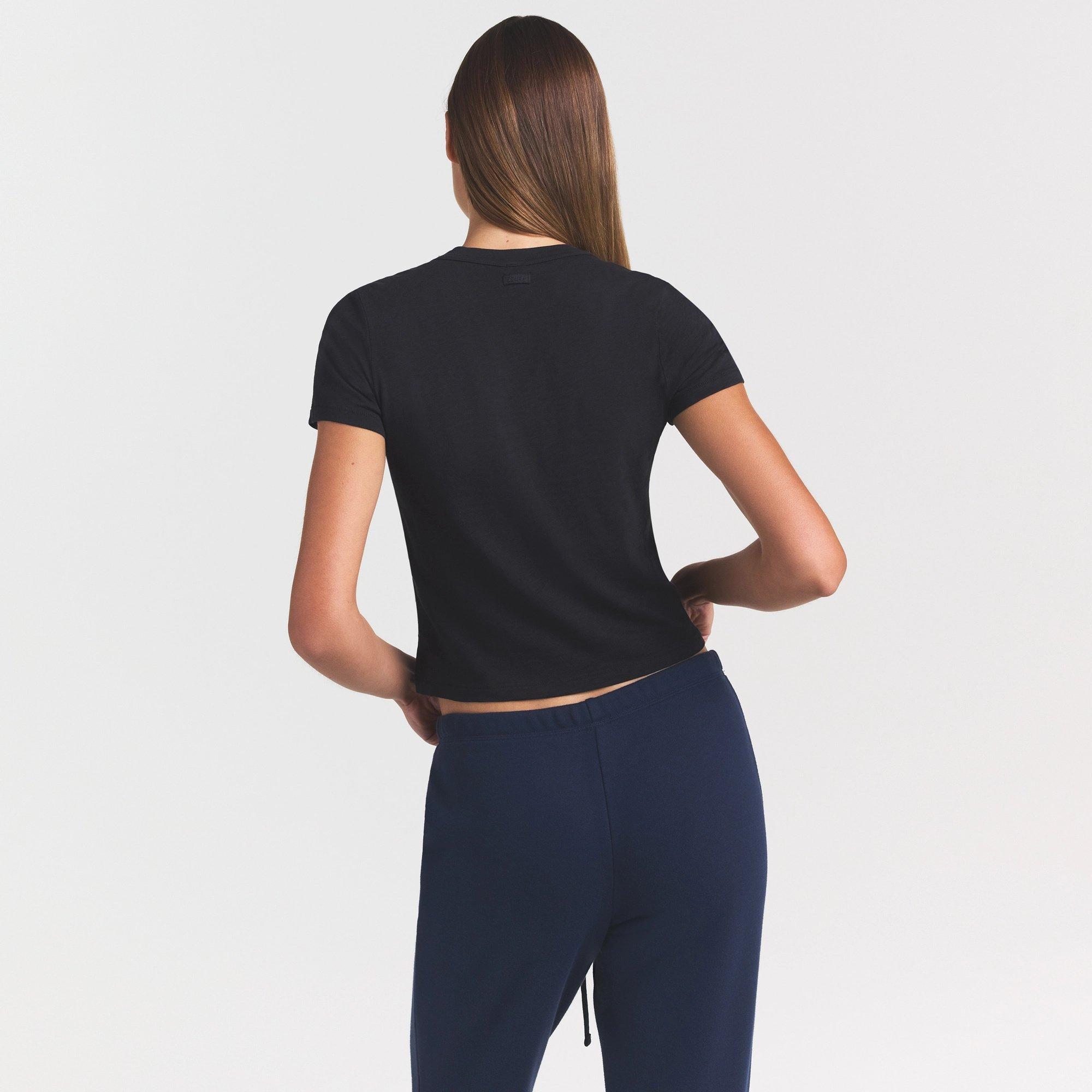 WASHED ONYX - SKIMS - Women's Baby V N Tee Cami Top - 3
