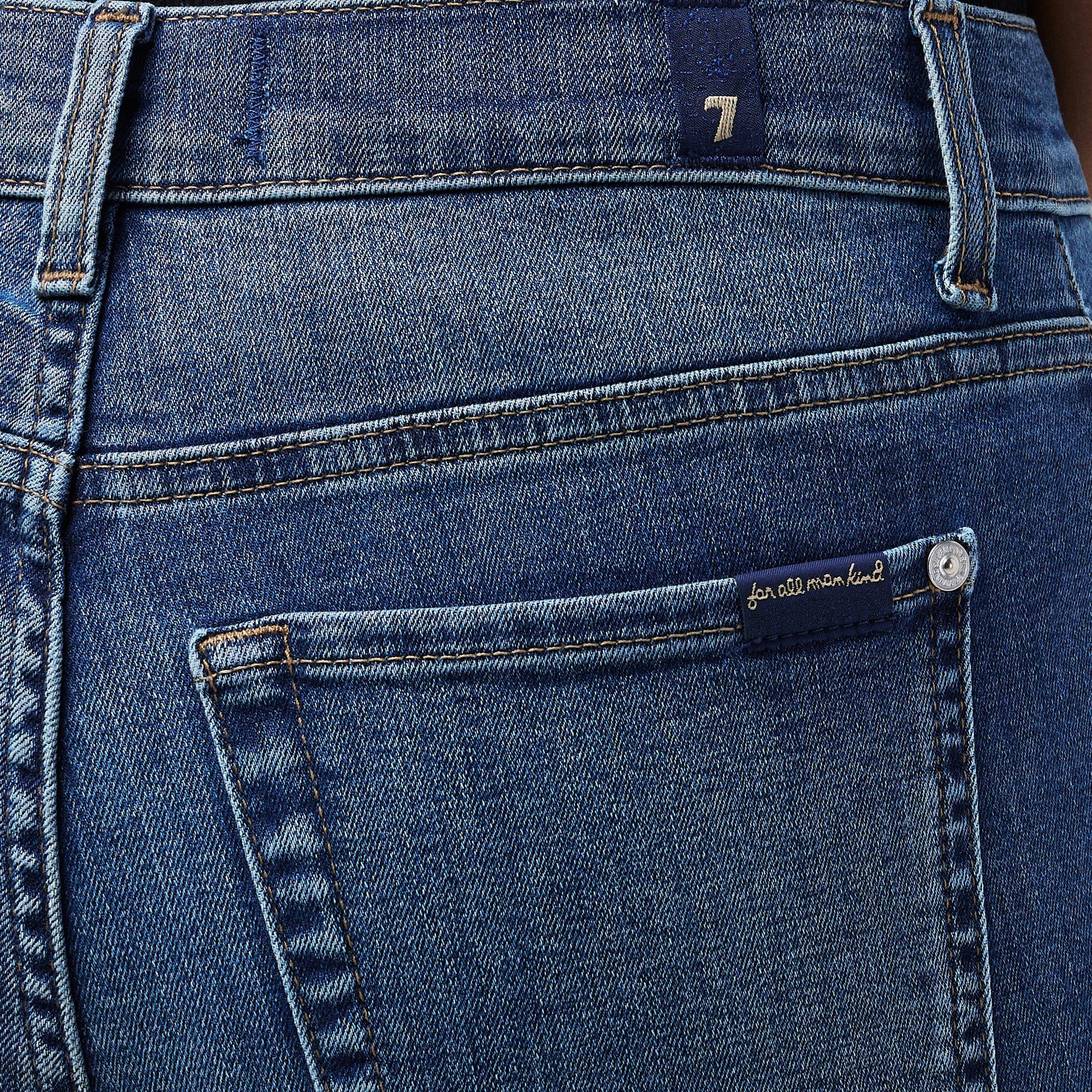 Mid Blue - 7 For All Mankind - Women's Ankle Skinny Jeans - 5