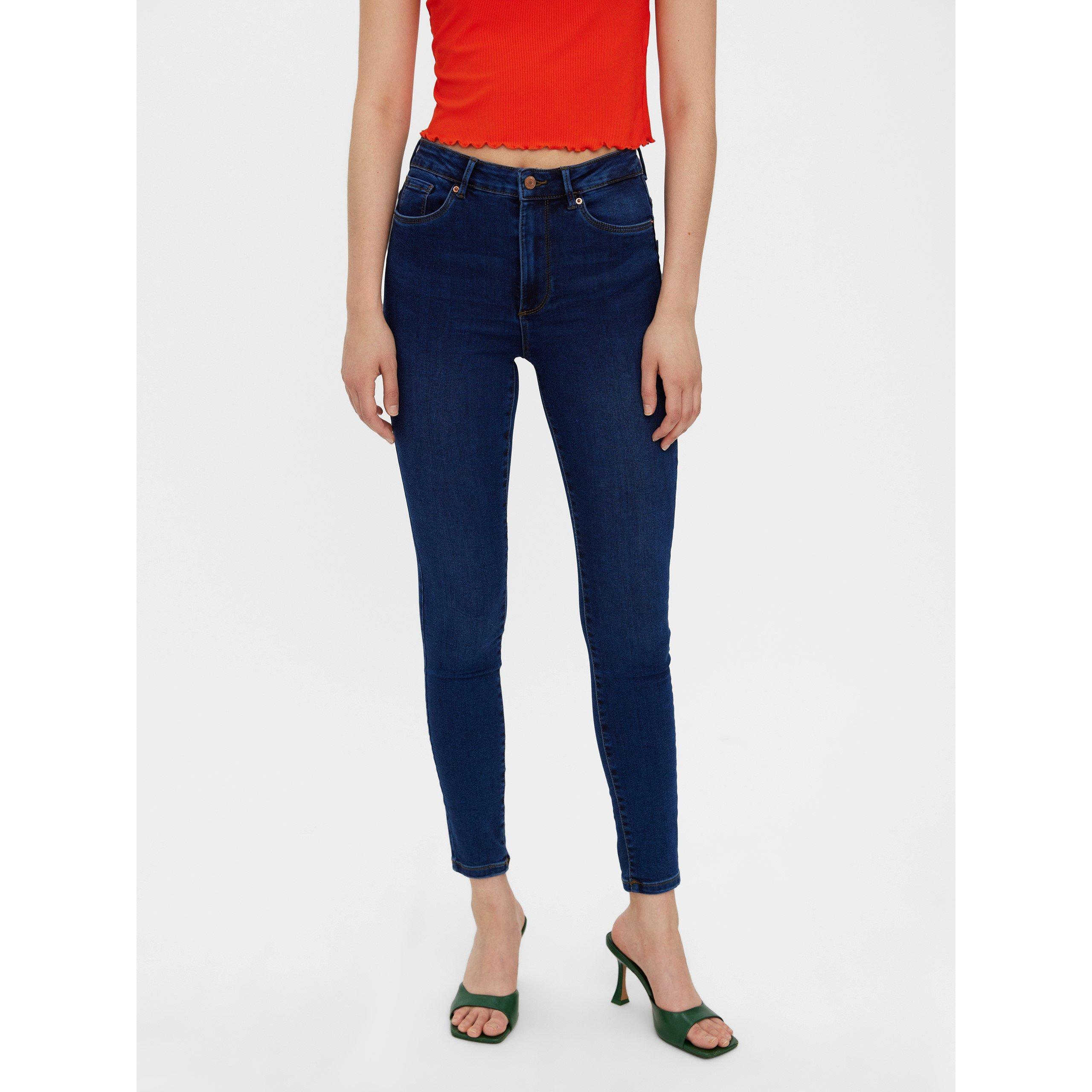 Vero Moda Women's Skinny Jeans - Dark Blue Denim - XS L30