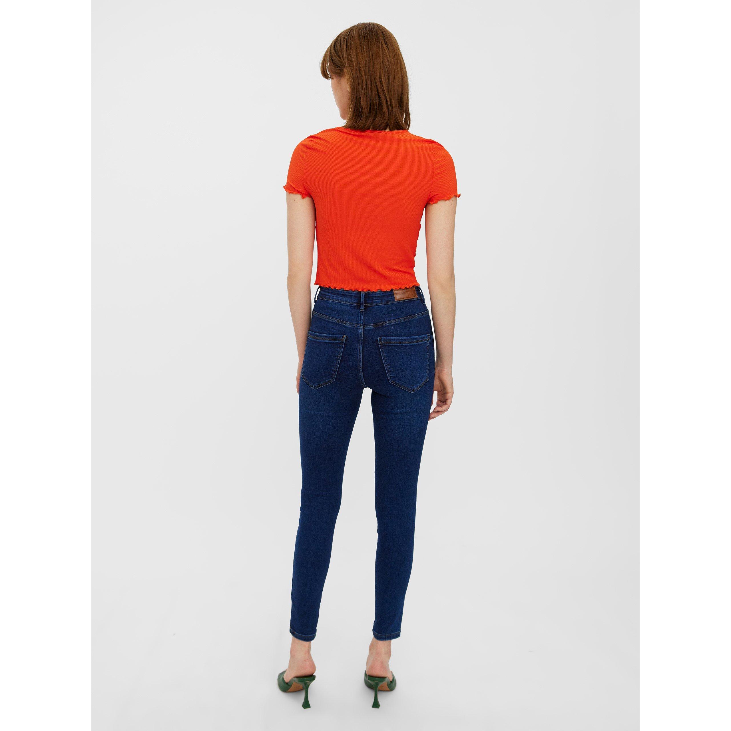 Denim blu scuro. - Vero Moda - Women's Skinny Jeans - 3