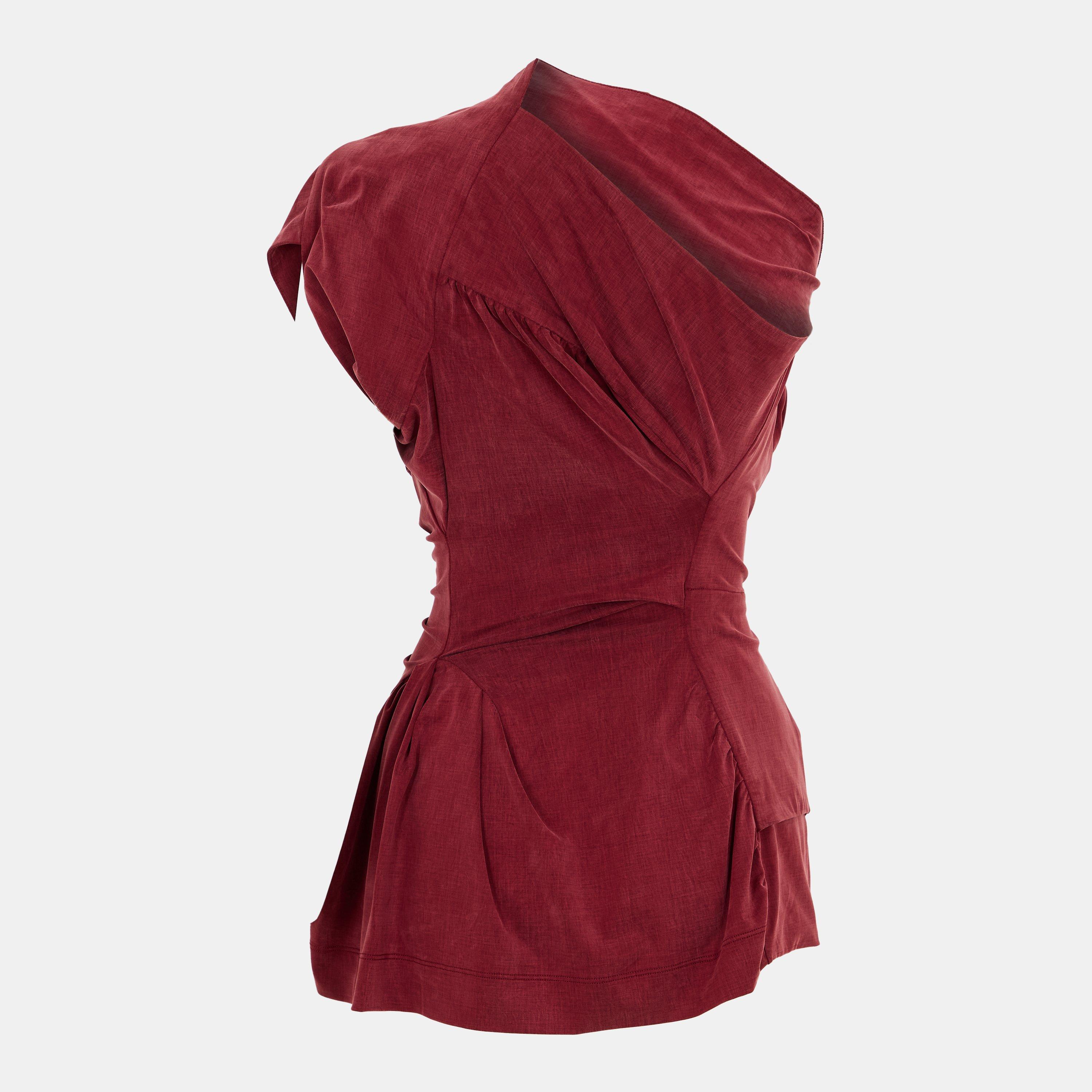 Burgundy - Vivienne Westwood - Women's Viv Andalse Cami Top - 2