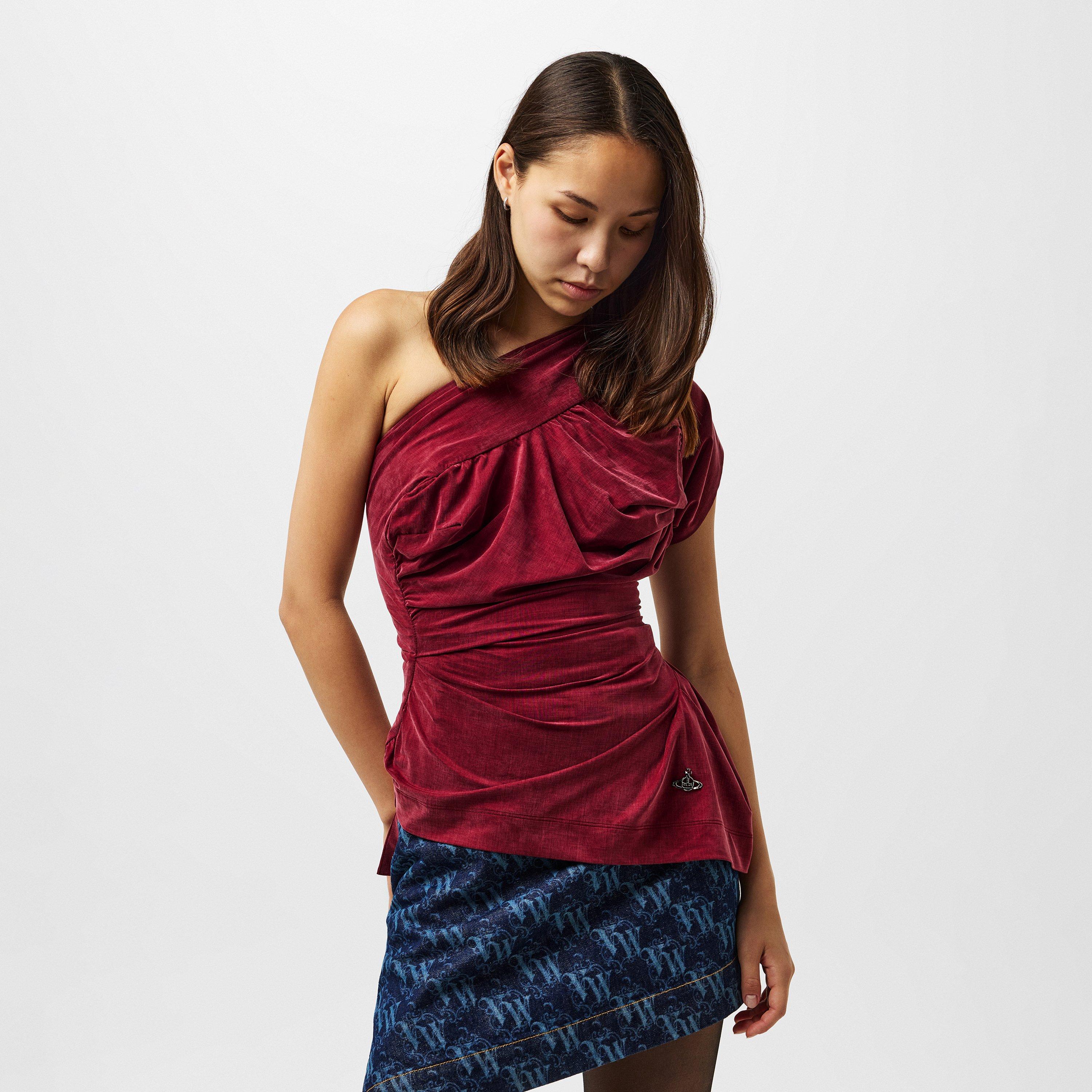 Burgundy - Vivienne Westwood - Women's Viv Andalse Cami Top - 3