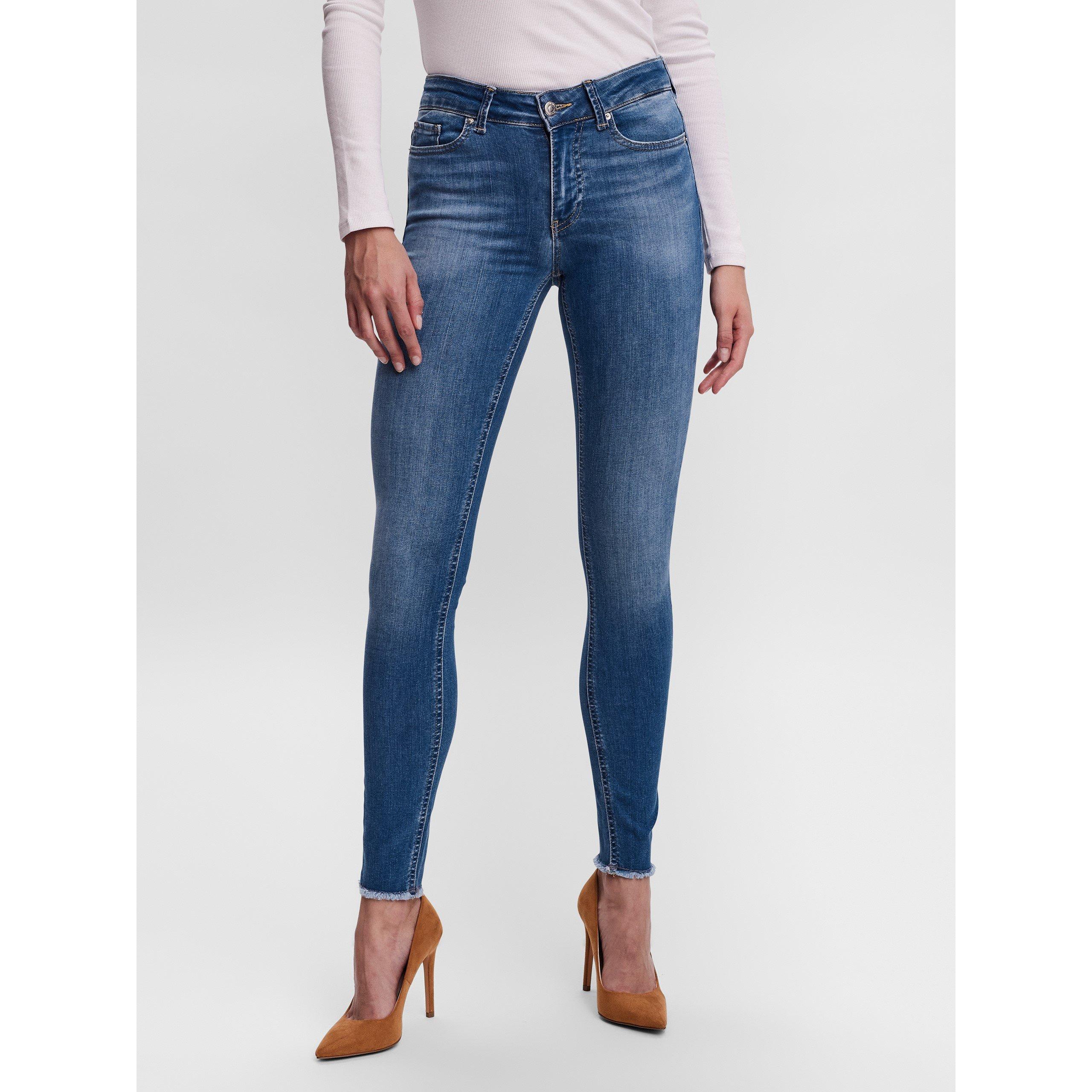 Vero Moda Women's Skinny Jeans - Mid Blue Denim - XS L32