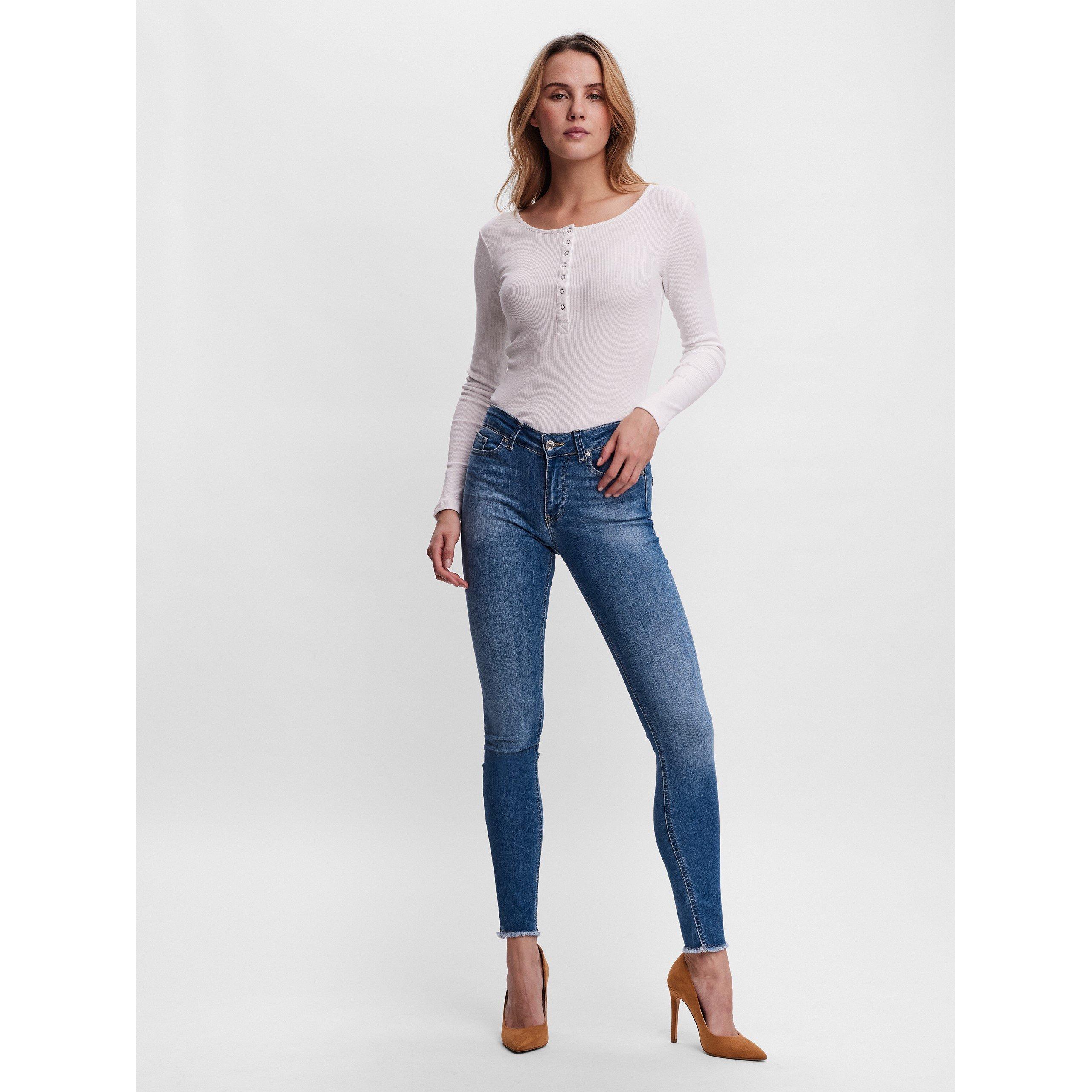 Mittleres Blau Denim - Vero Moda - Women's Skinny Jeans - 2