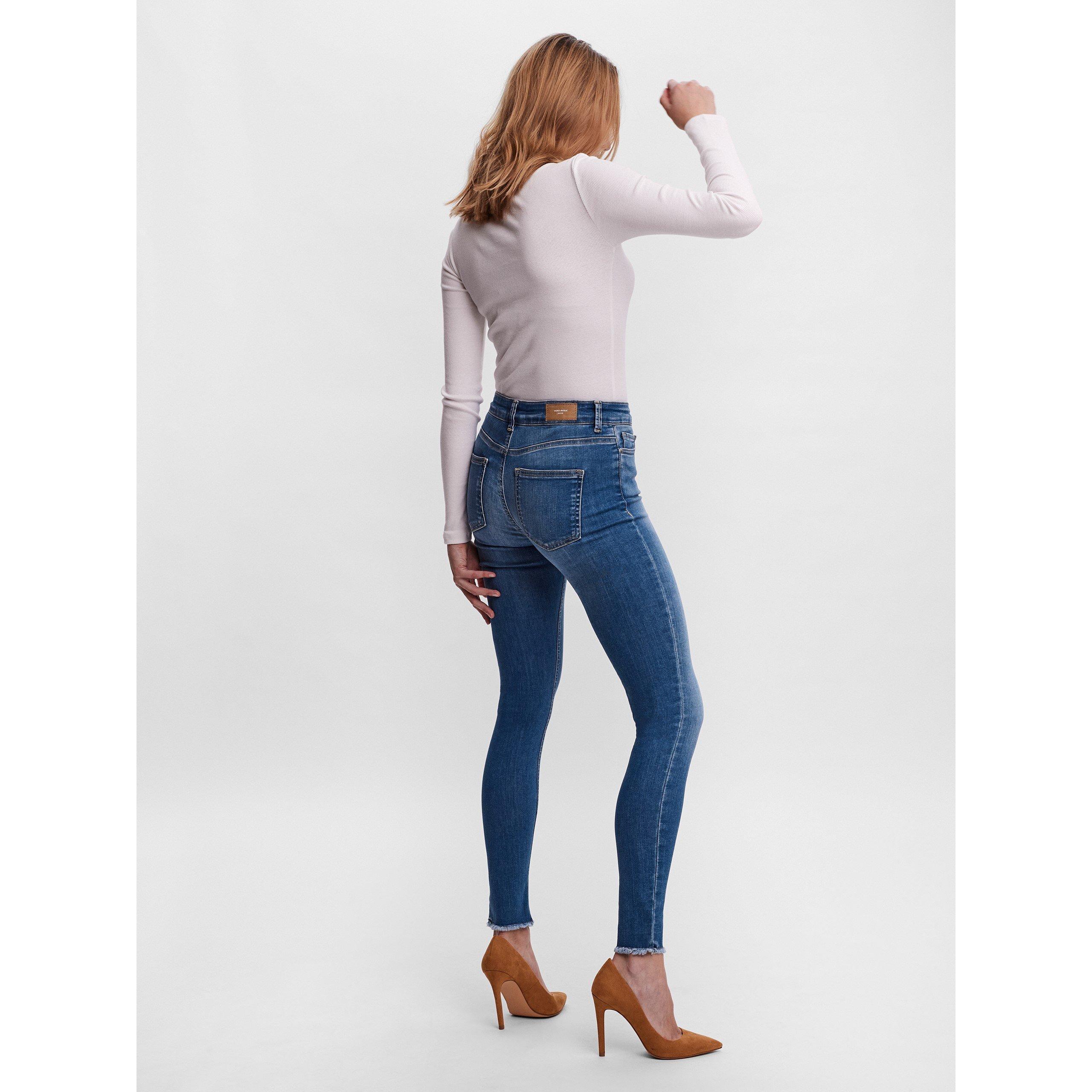 Mittleres Blau Denim - Vero Moda - Women's Skinny Jeans - 3