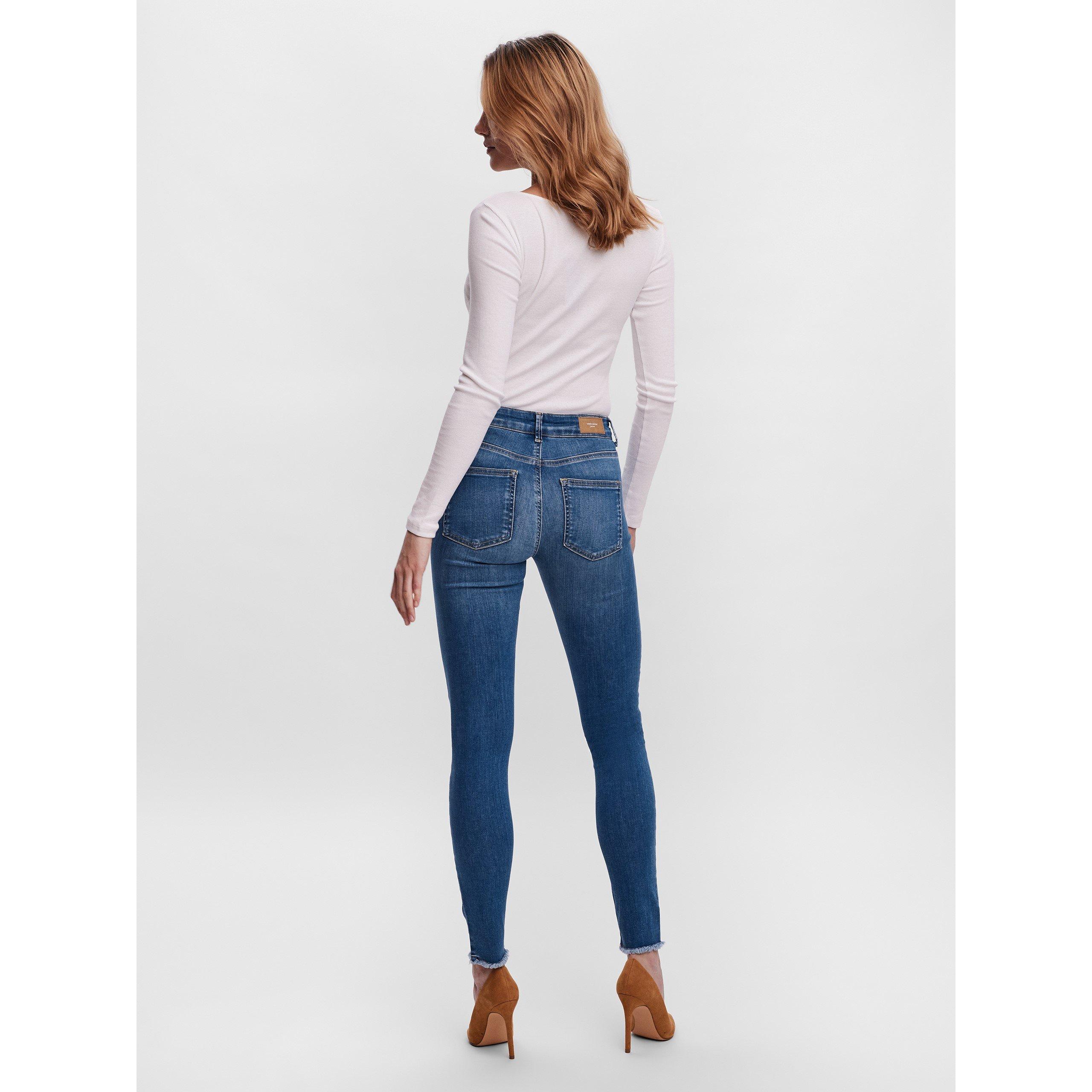 Mittleres Blau Denim - Vero Moda - Women's Skinny Jeans - 4