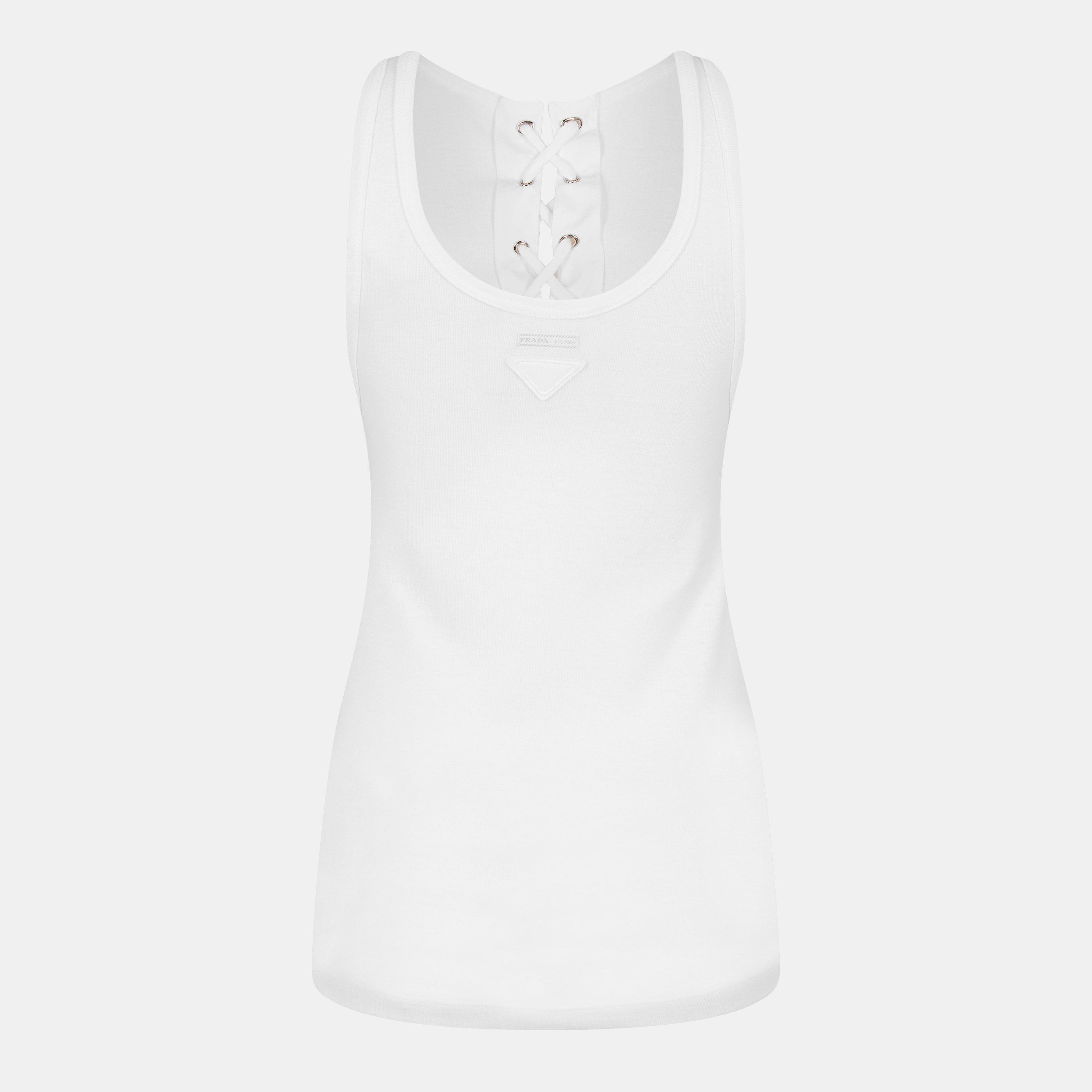 Bianco - Prada - Lace Tank Top - 2