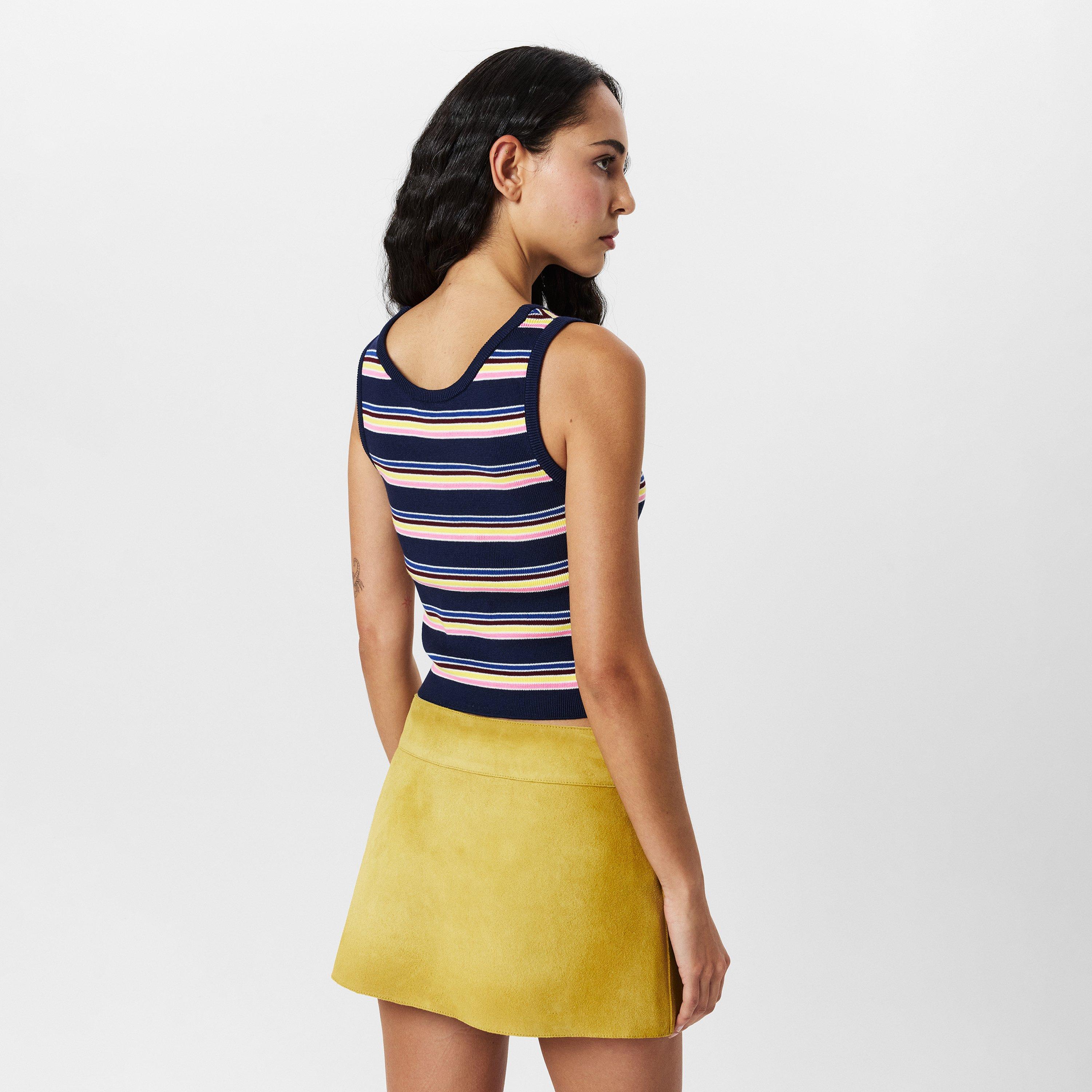 Bleu - Prada - Women's Striped Vest - 4