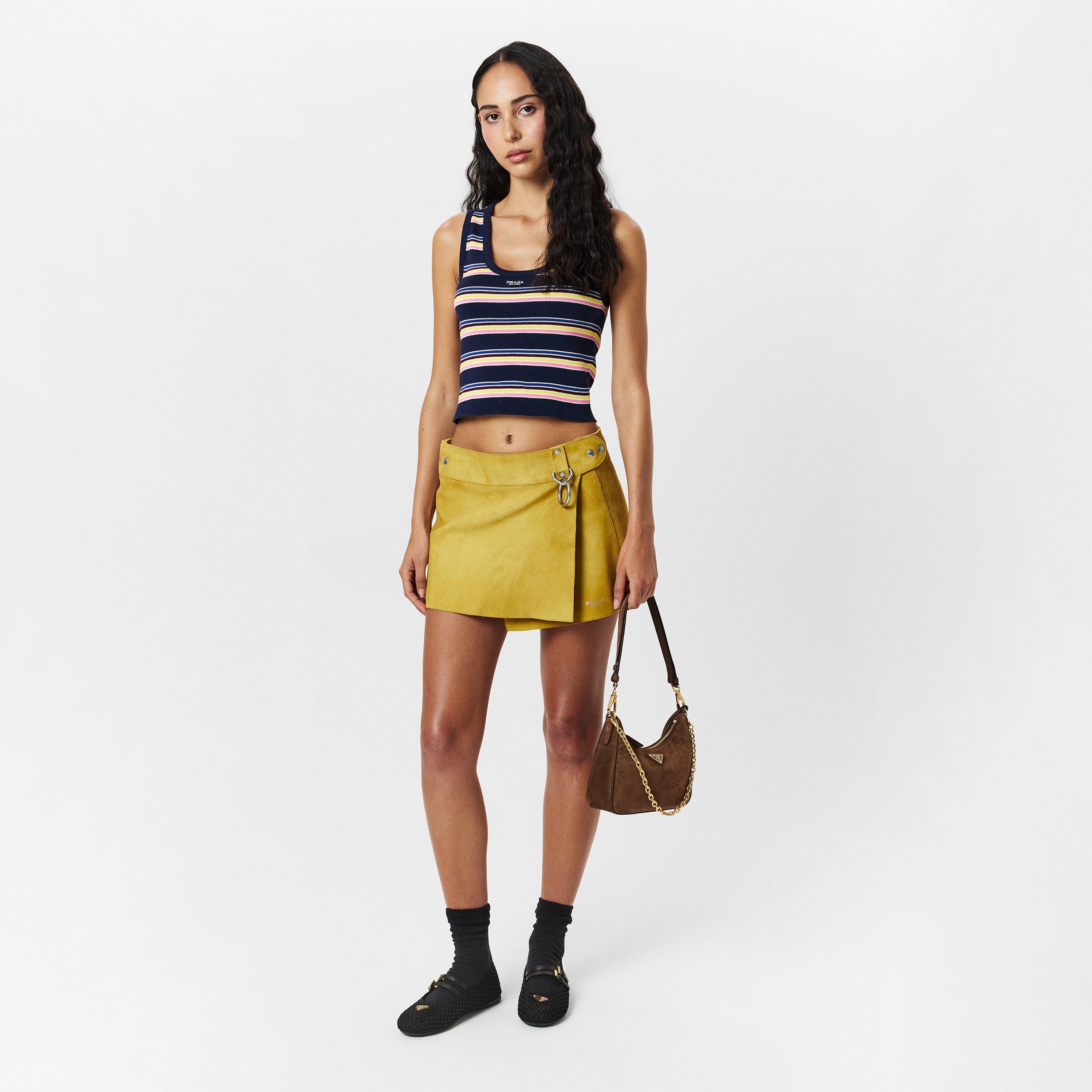 Bleu - Prada - Women's Striped Vest - 6