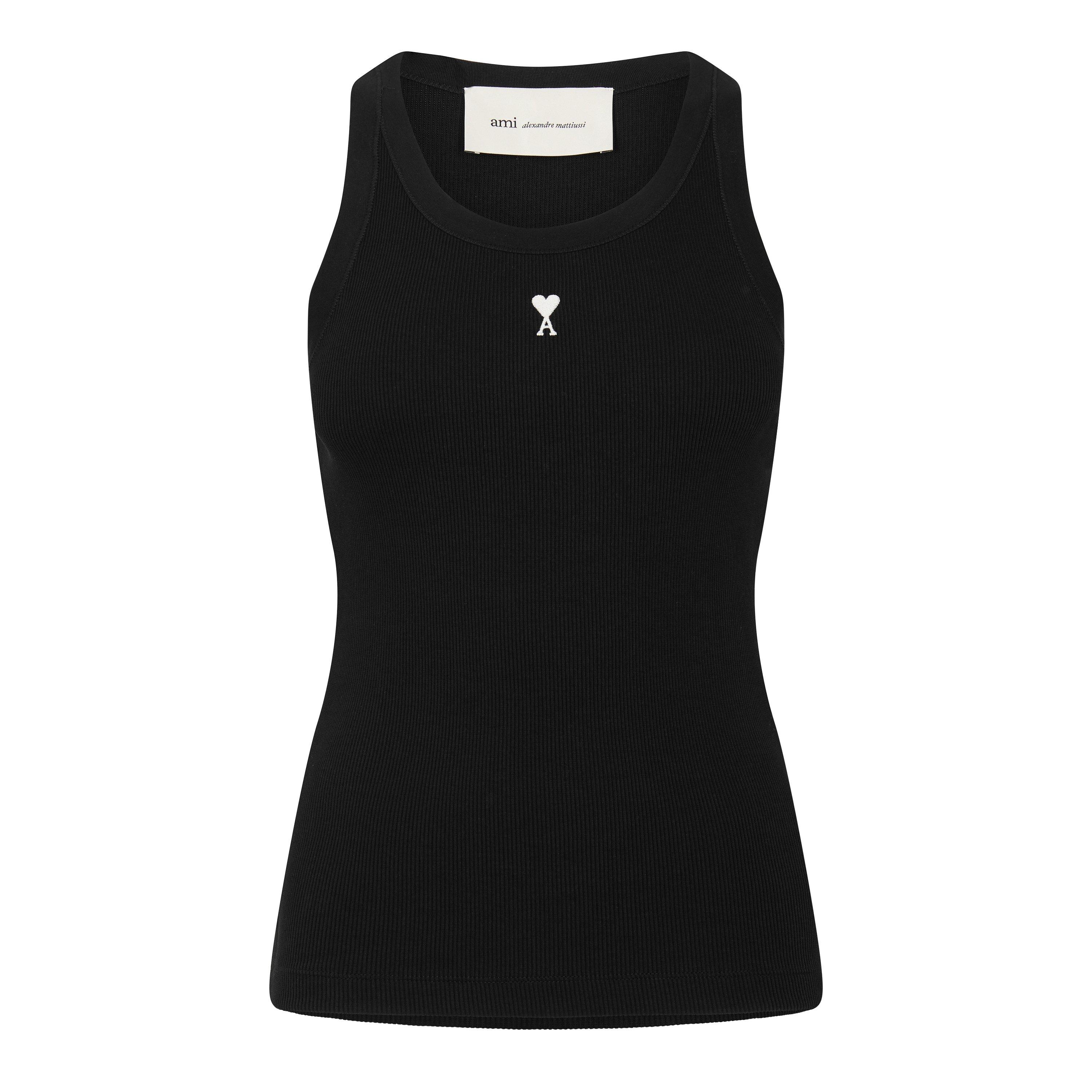 Ami Paris Women's De Caur Tank Vest - Noir/Blnk - Size 10 (S)