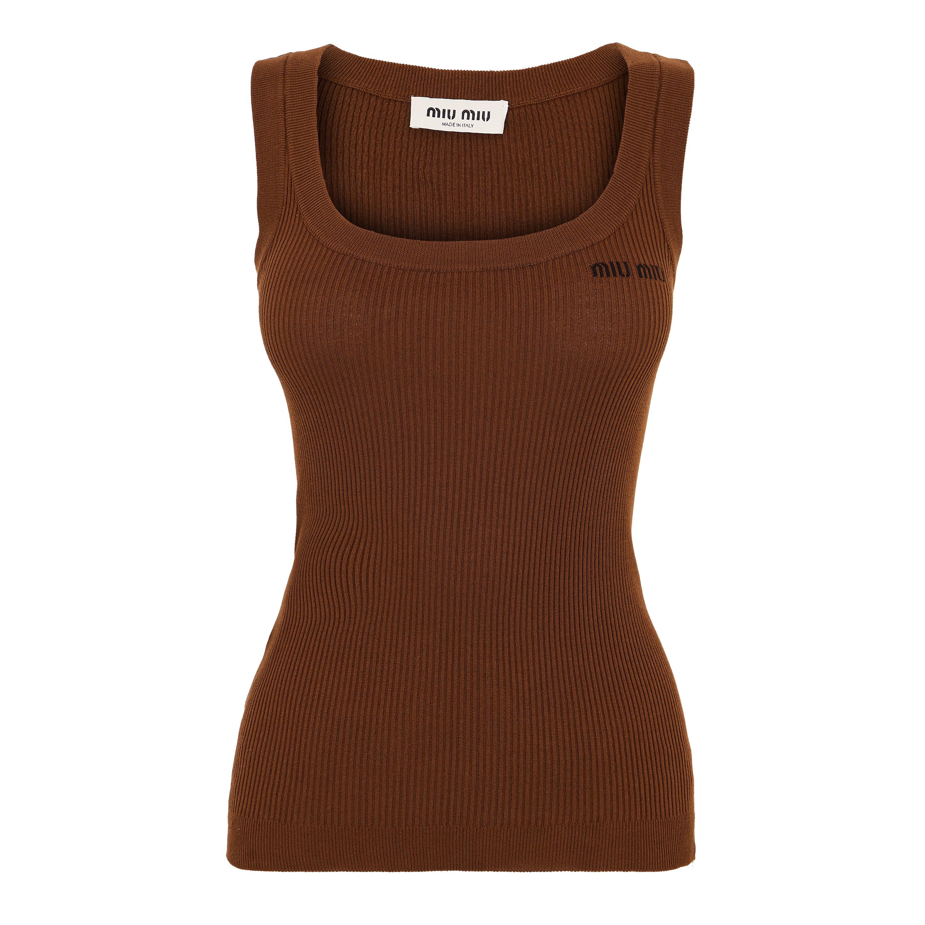 Miu Miu Women's Tank Vest - Cacao - Size 40 (UK 8)