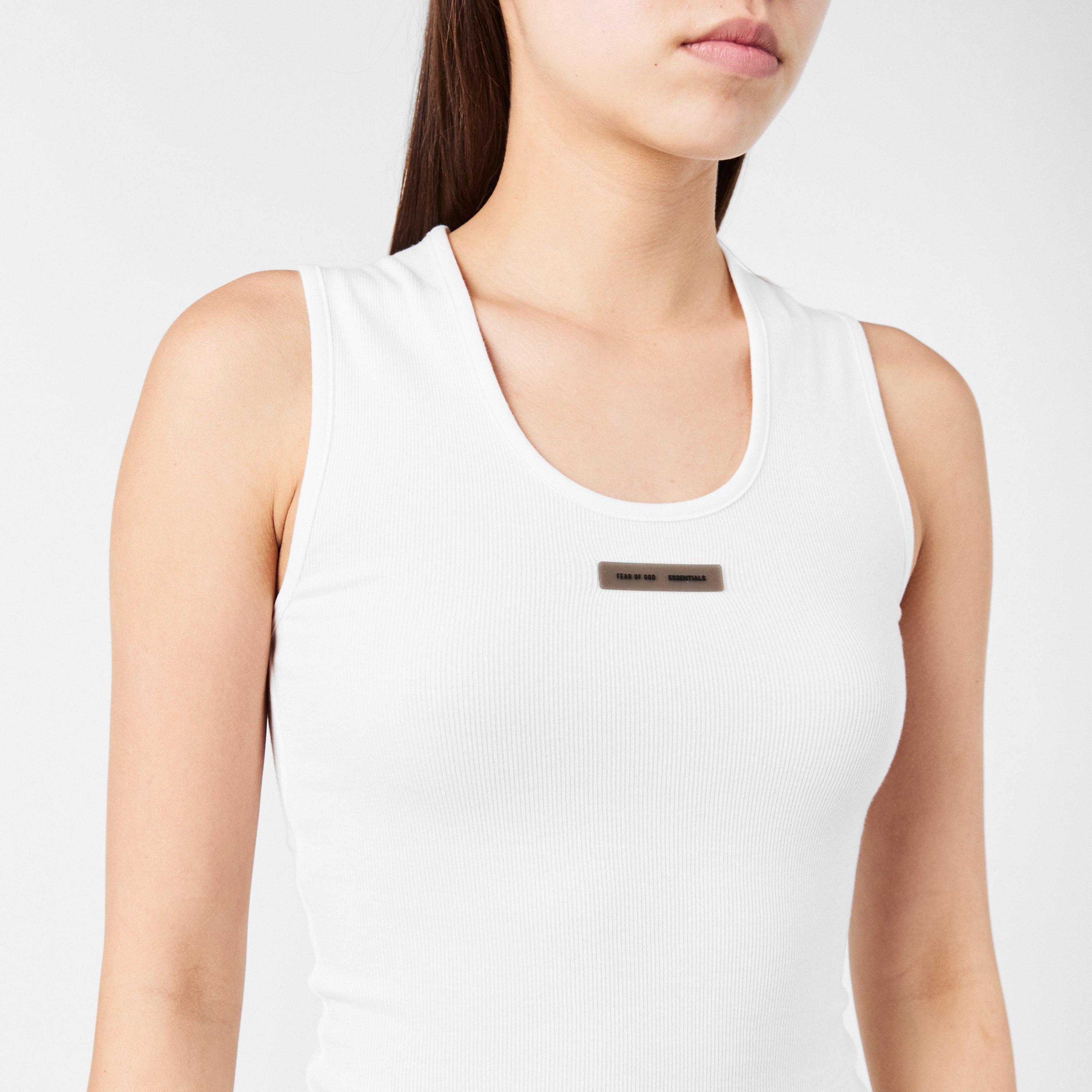 Cloud White - Fear Of God Essentials - Women's Ribbed Cami Top - 5