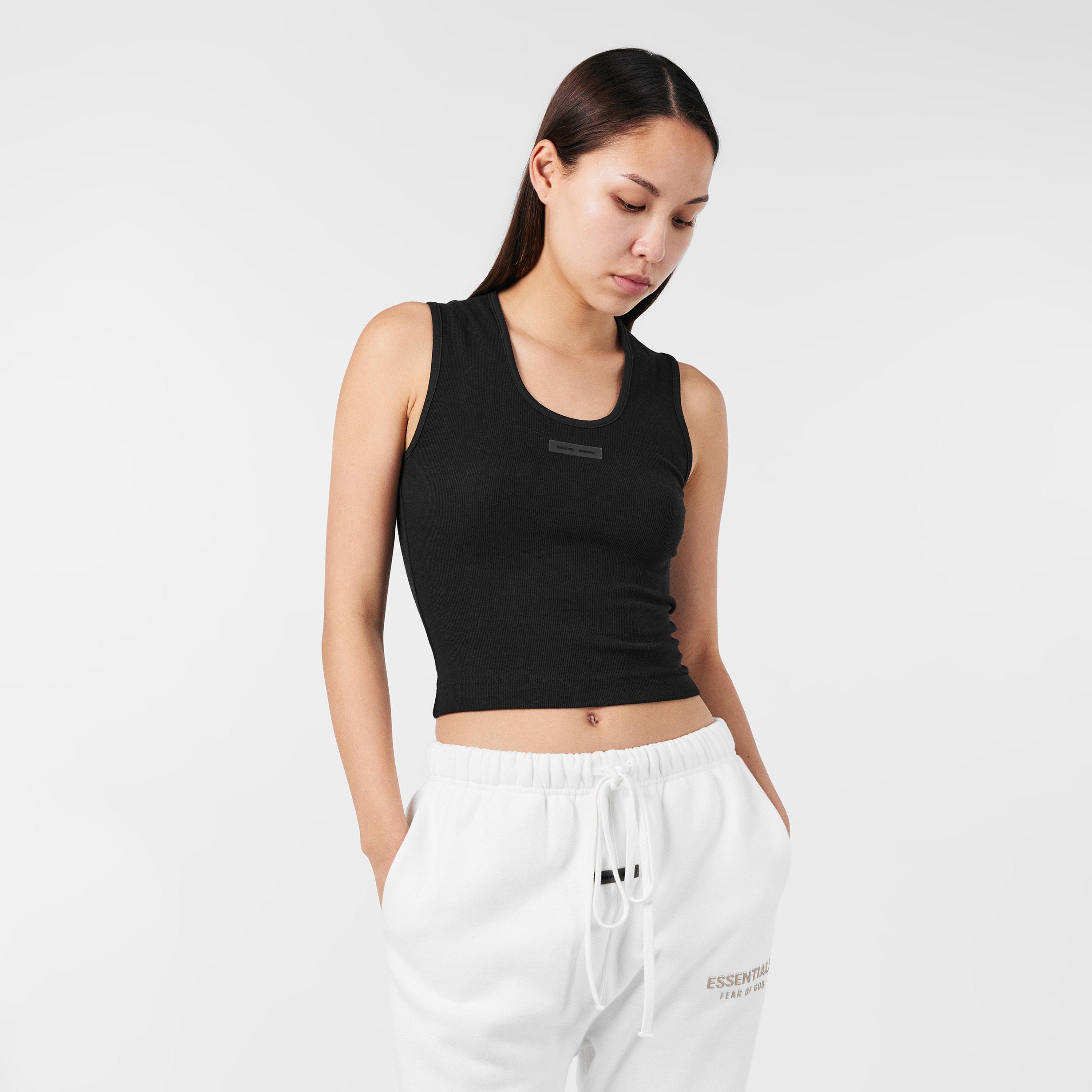 Jet Black - Fear Of God Essentials - Women's Ribbed Cami Top - 3