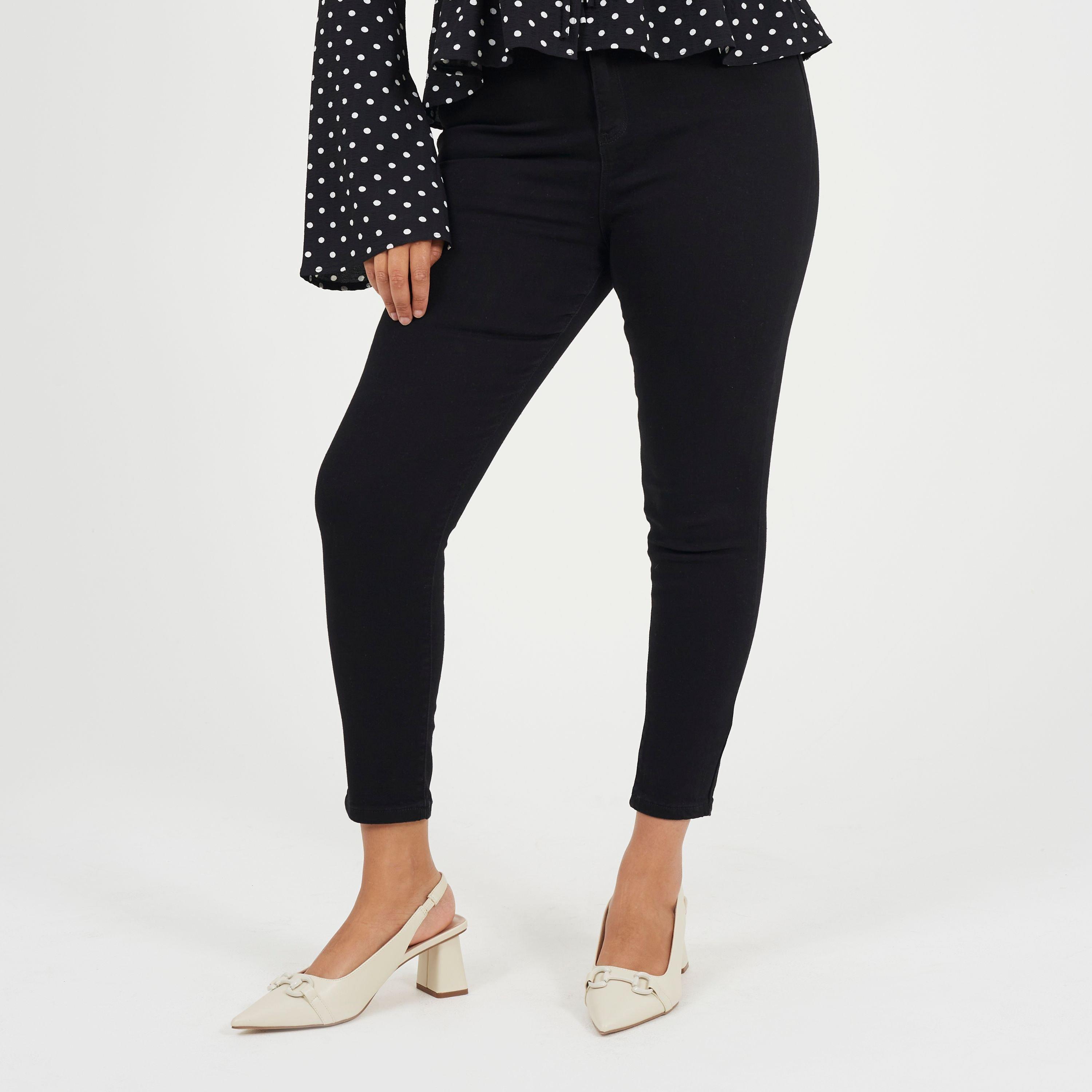 Black - Brave Soul - Womens Plus Size Mid Rise Skinny Jean - 1