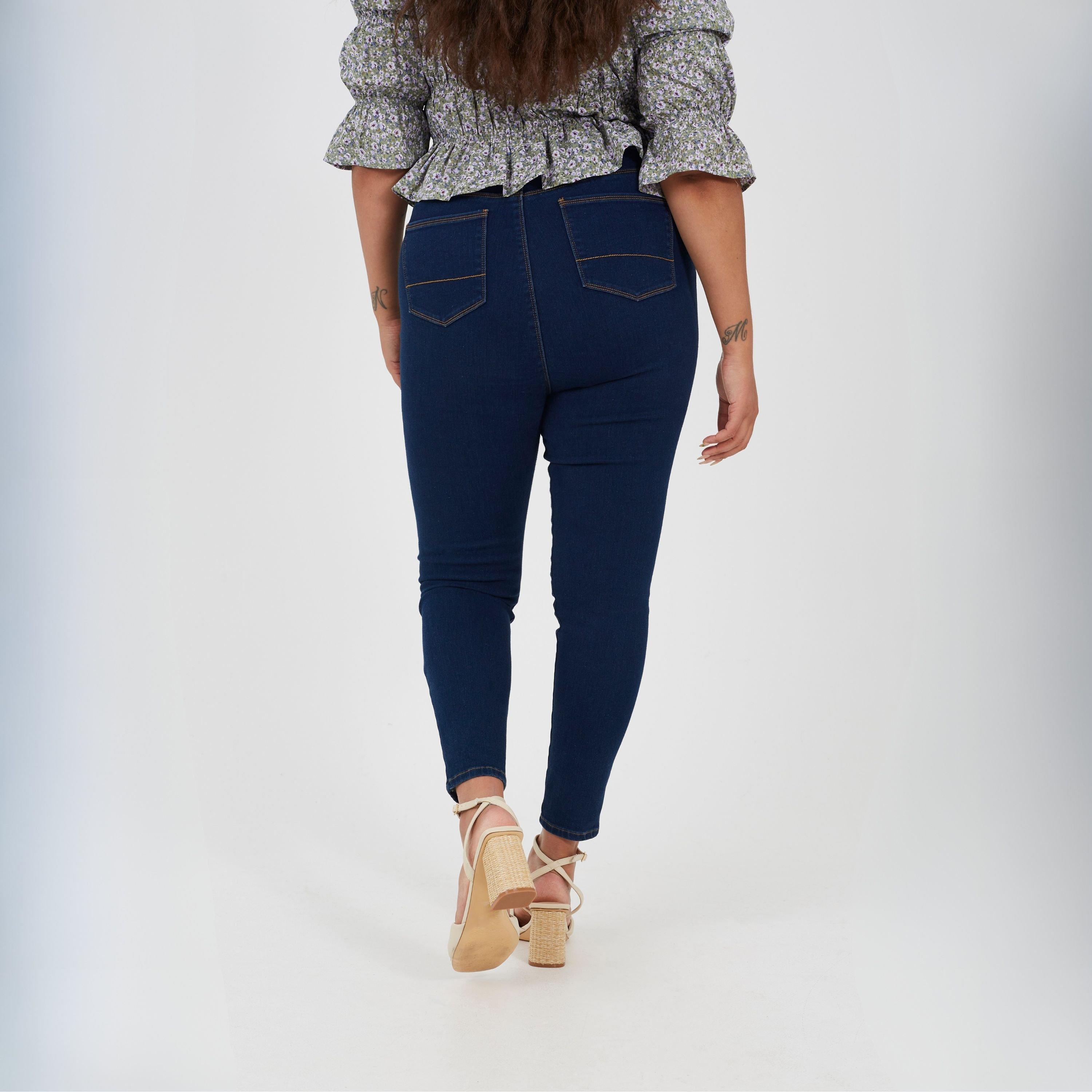 Light Blue - Brave Soul - Womens Plus Size Mid Rise Skinny Jean - 2