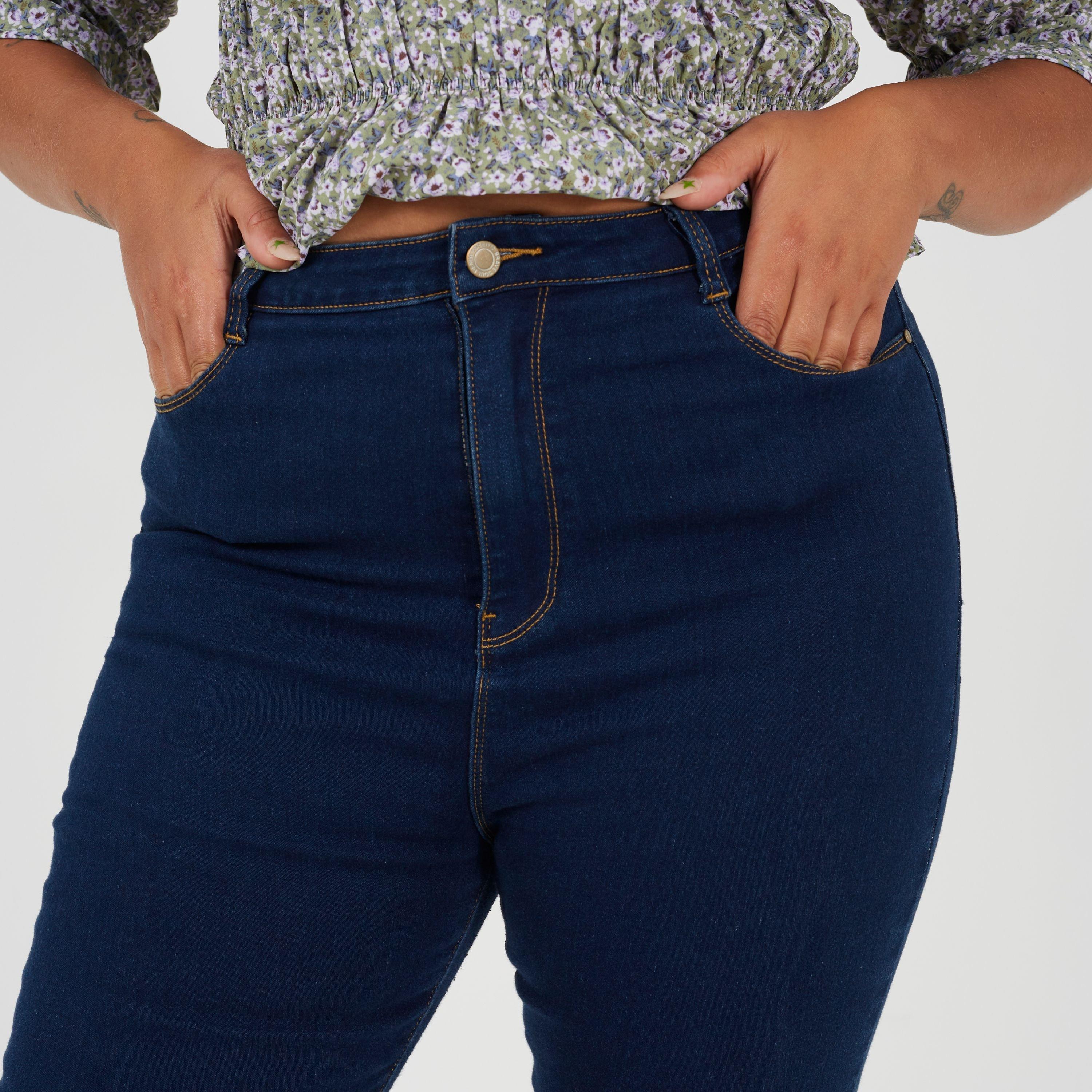 Light Blue - Brave Soul - Womens Plus Size Mid Rise Skinny Jean - 3