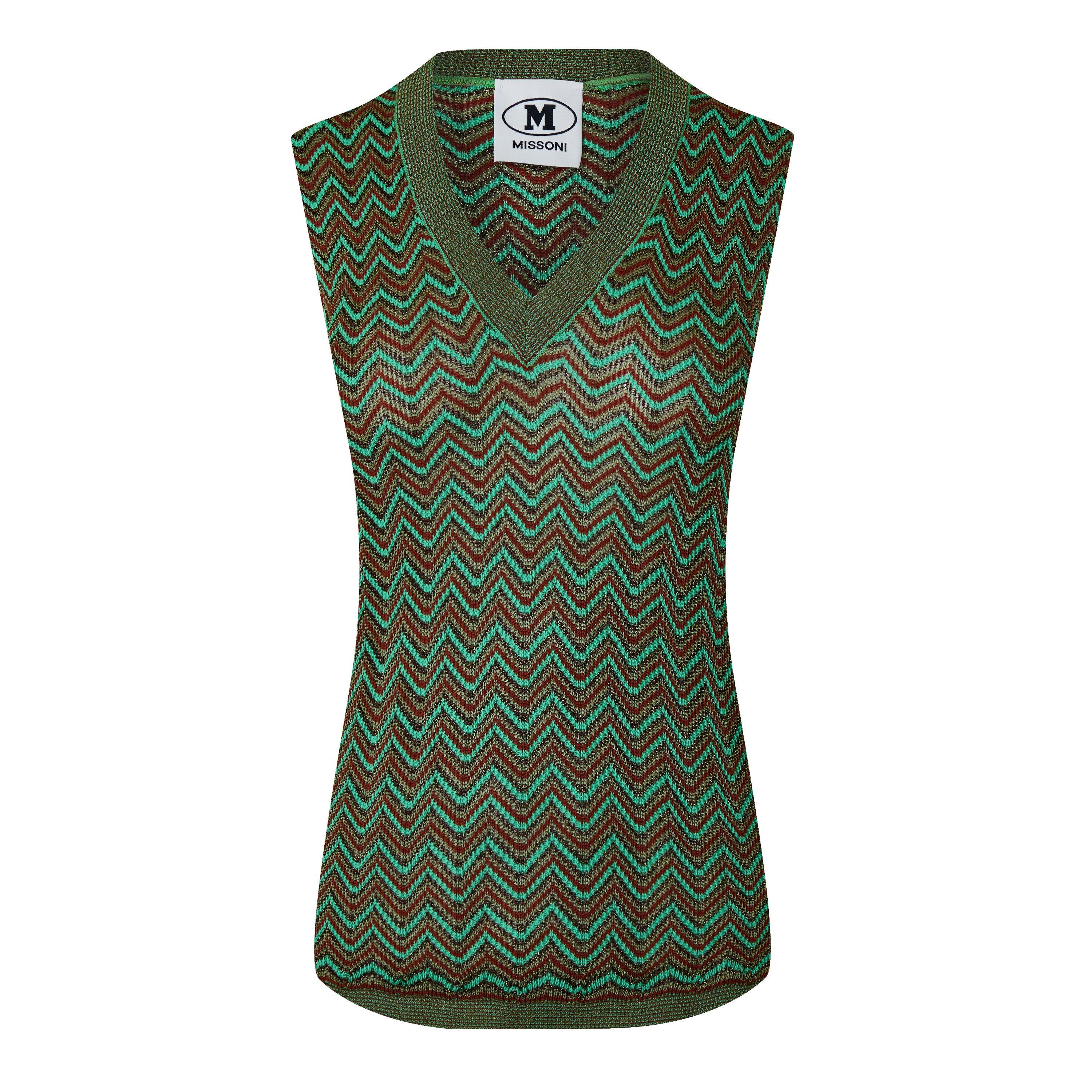 Multi - Missoni - Women's Zig Zag Knitted Tank Vest - 1