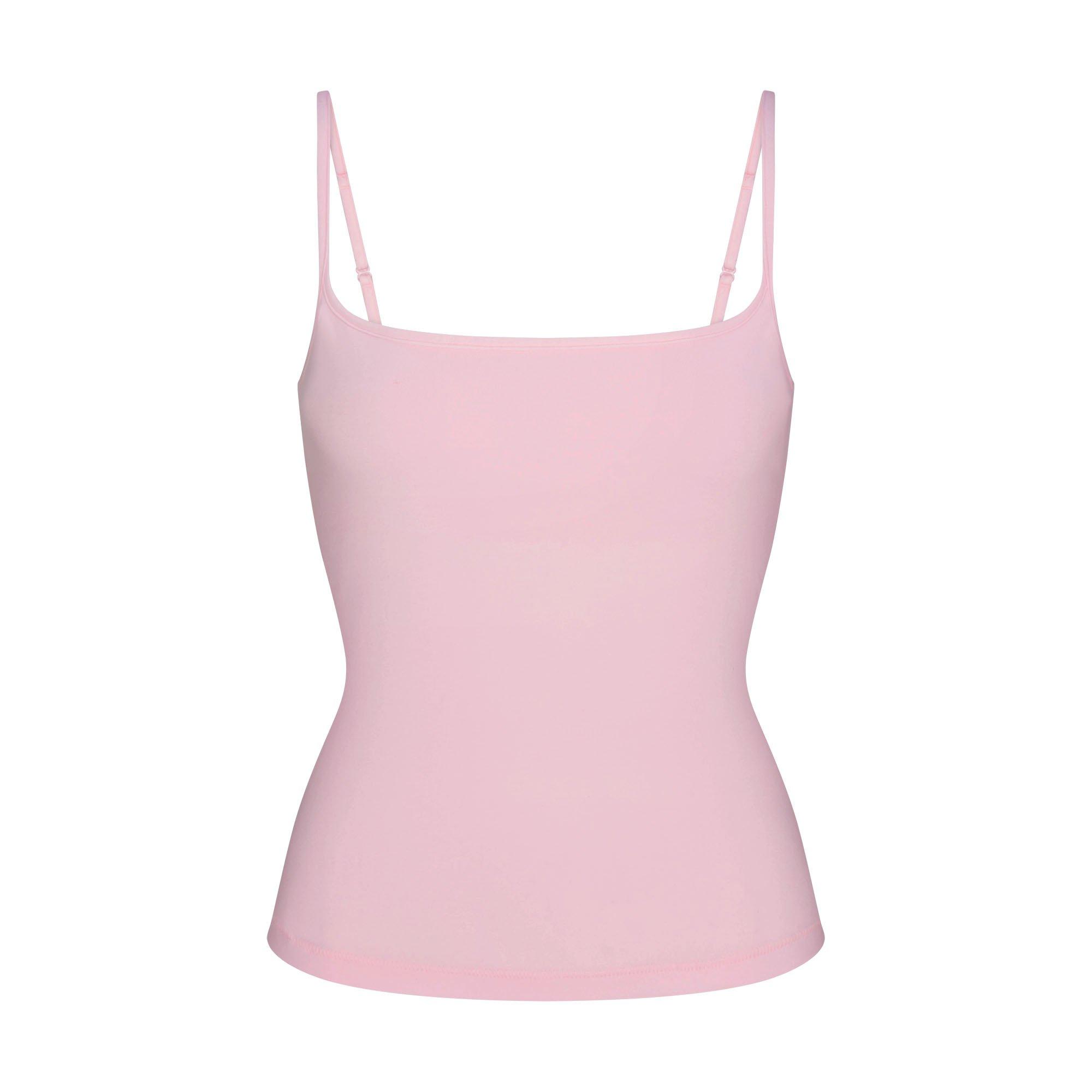 SKIMS Womens Cotton Jersey Cami - CHERRY BLOSSOM - Size 12 (M)