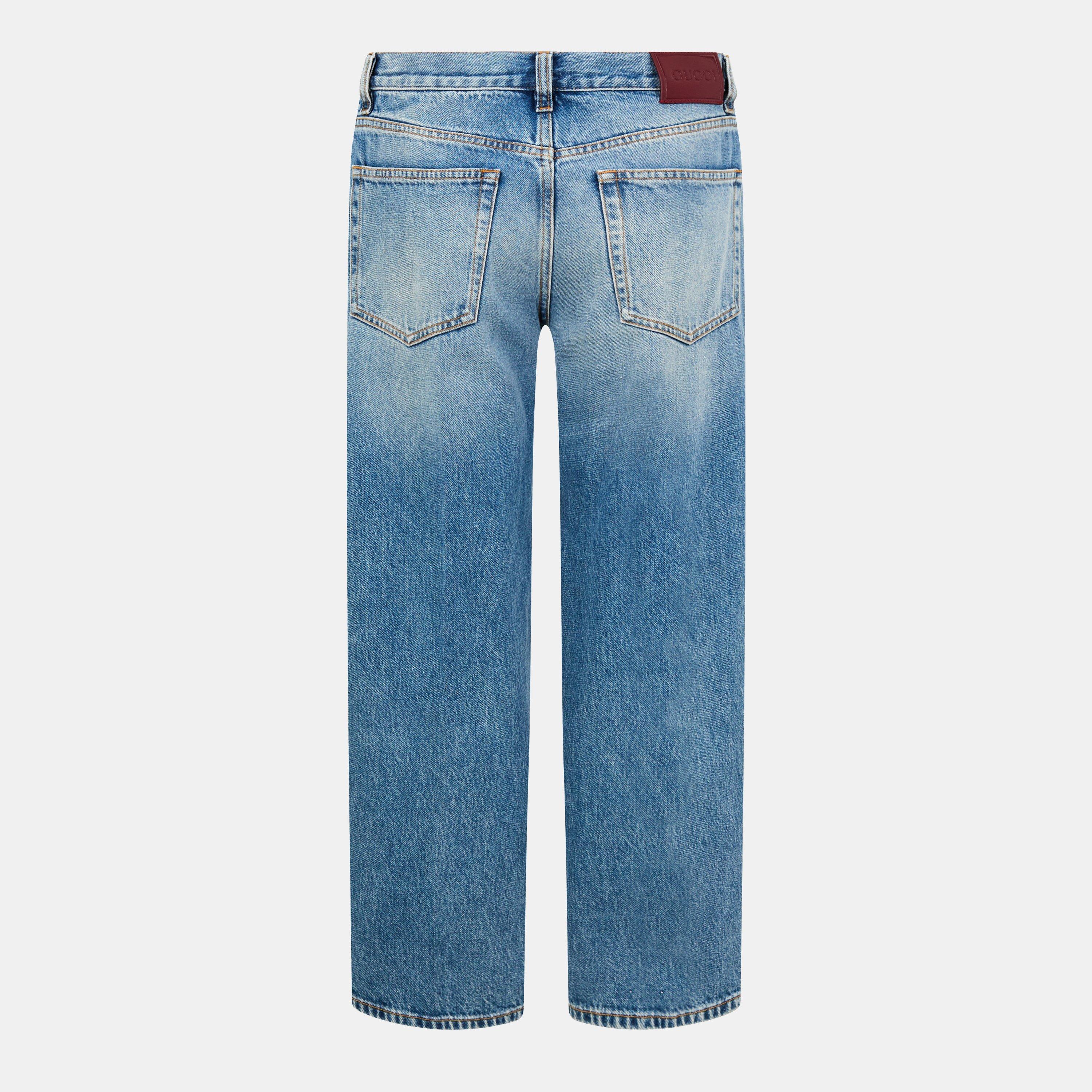 Light Blue - Gucci - Women's Slim Jeans - 2