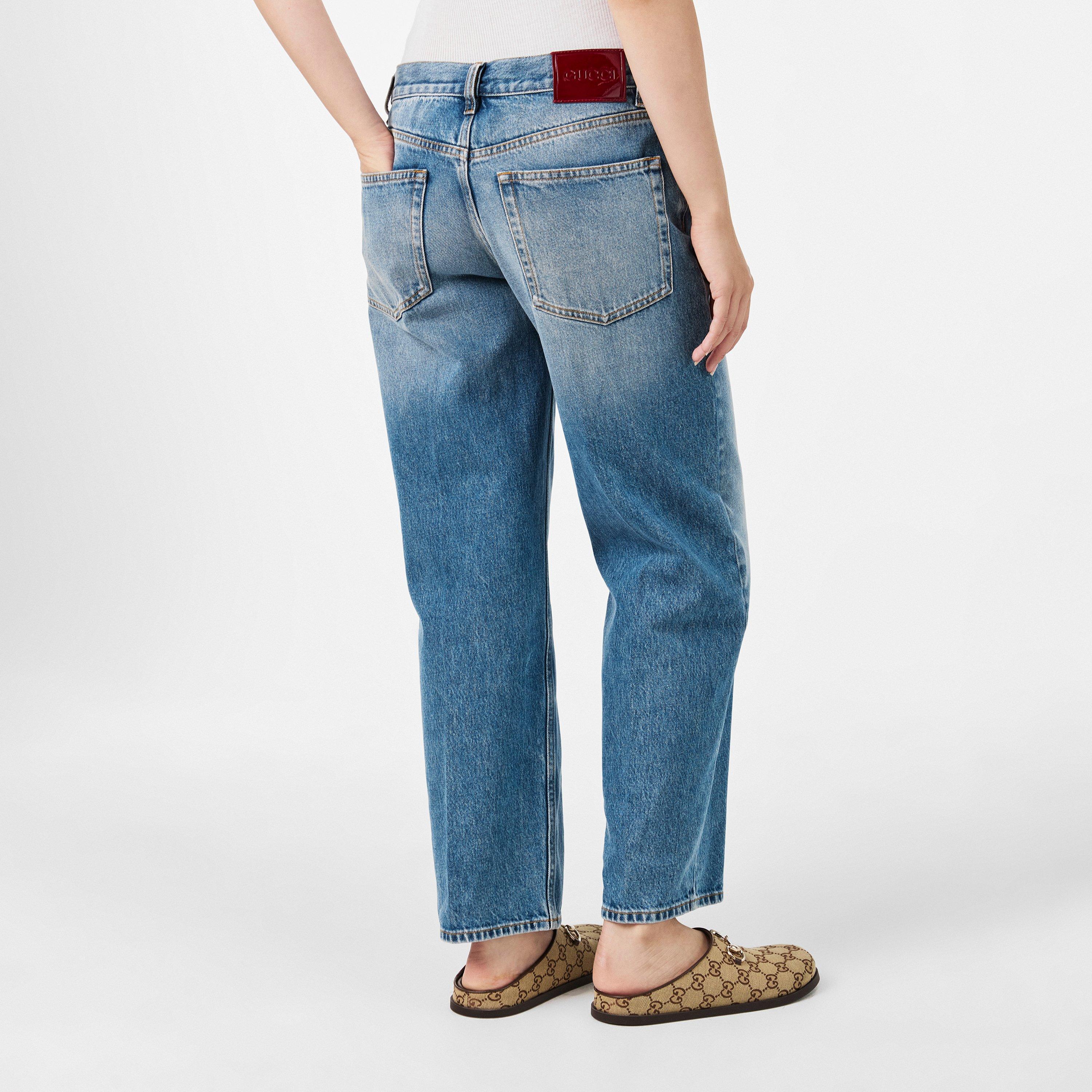 Light Blue - Gucci - Women's Slim Jeans - 4