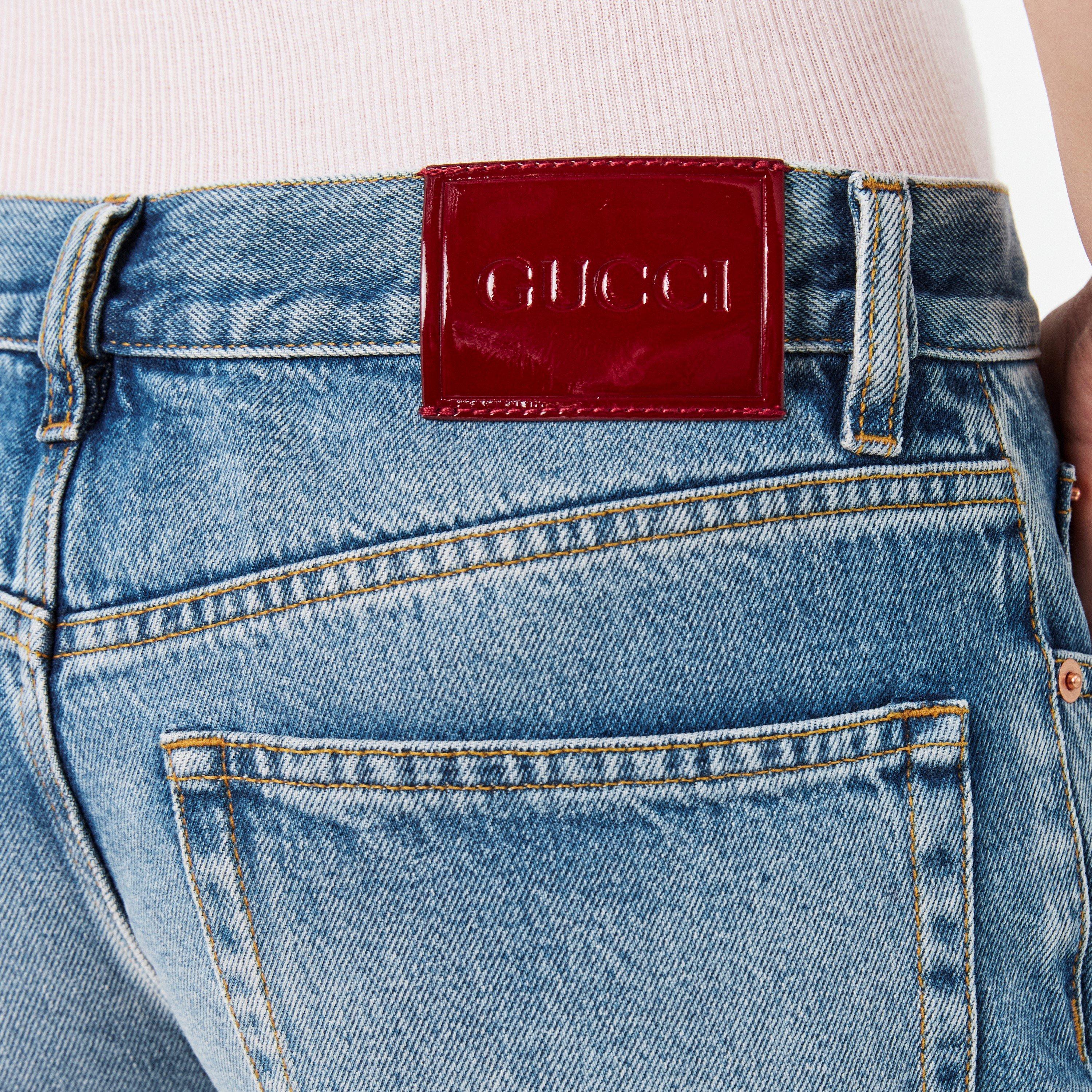 Light Blue - Gucci - Women's Slim Jeans - 5