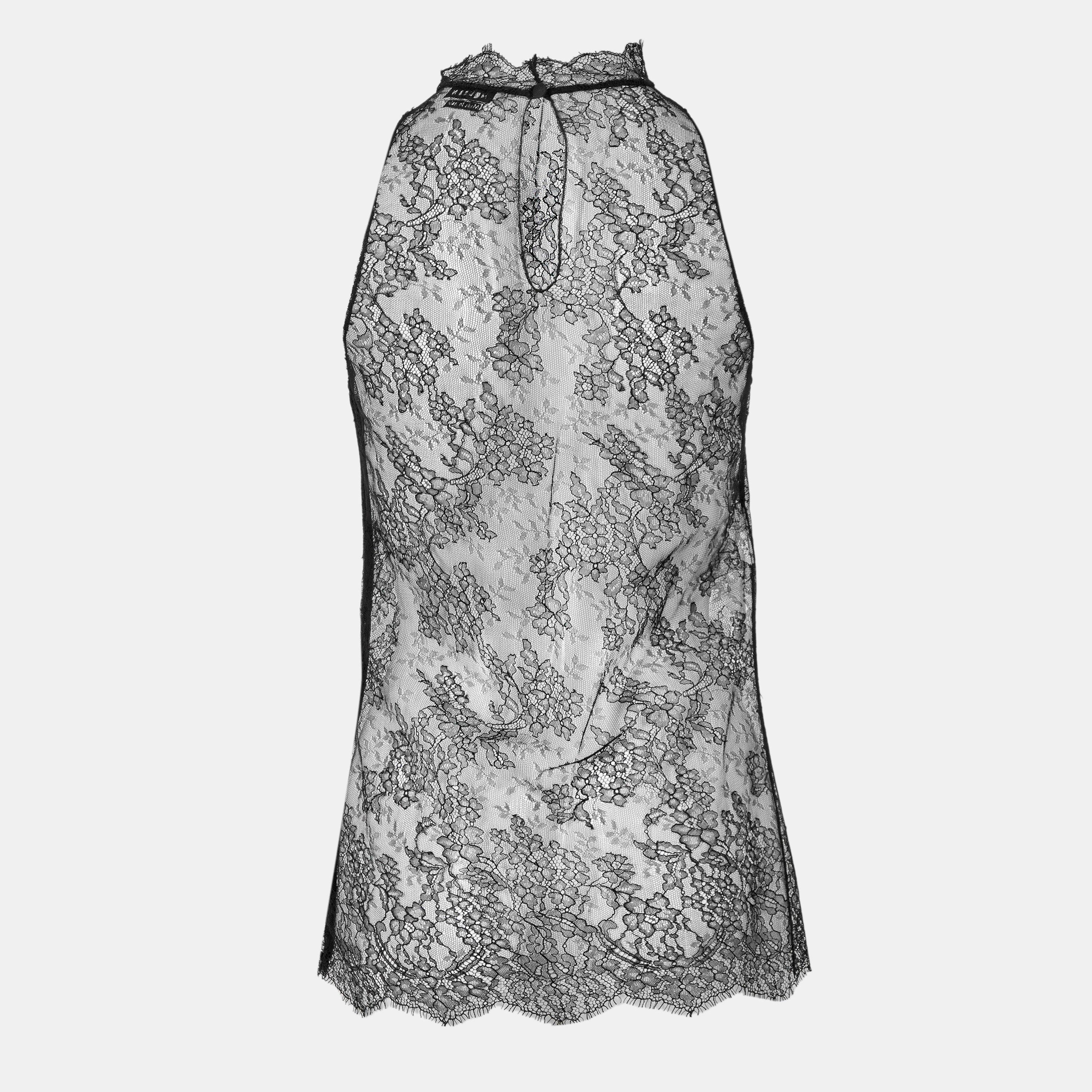 Black - Alexander McQueen - Women's Alex Flor Lace Vest - 2