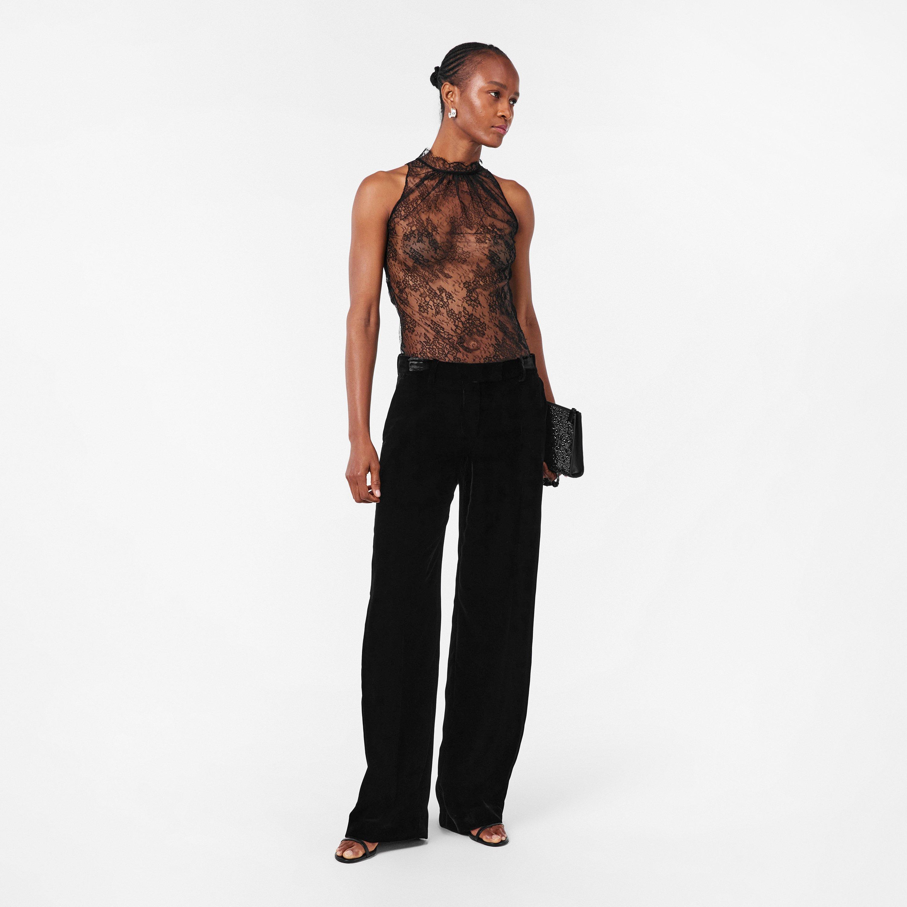 Black - Alexander McQueen - Women's Alex Flor Lace Vest - 6