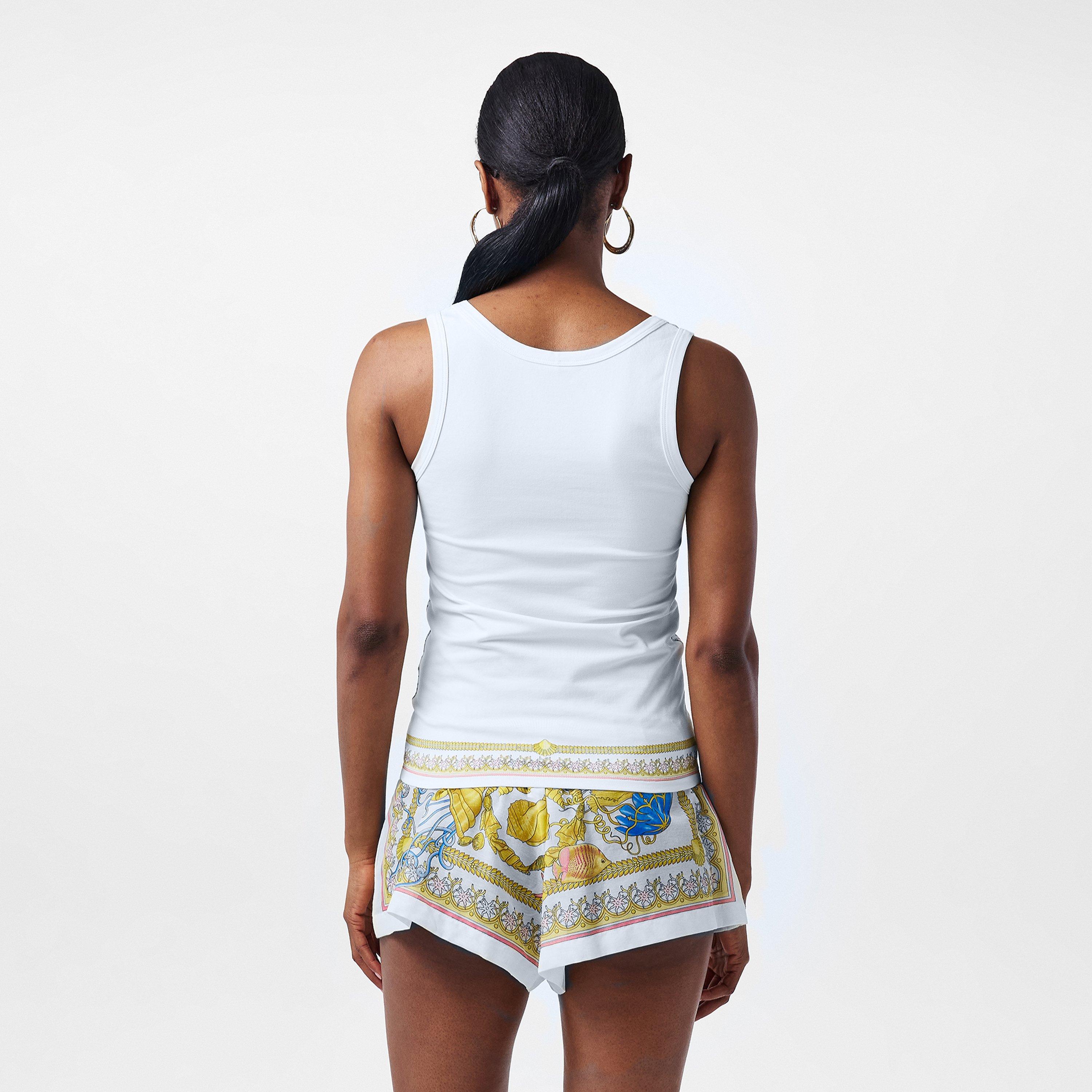 Eggshell - Versace - Women's Barocco Printed Tank Vest - 4