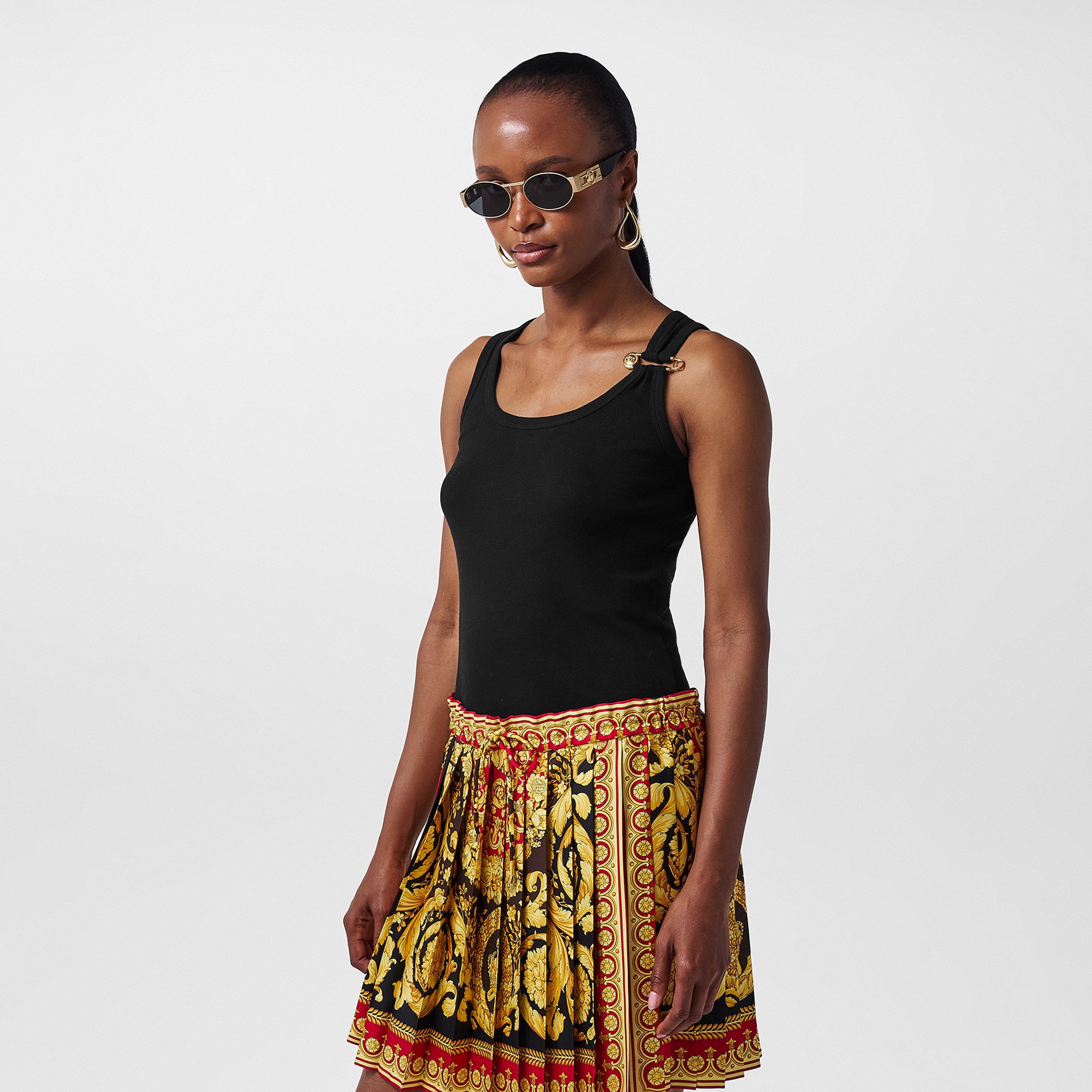 Black - Versace - Women's Safety Pin Vest - 3