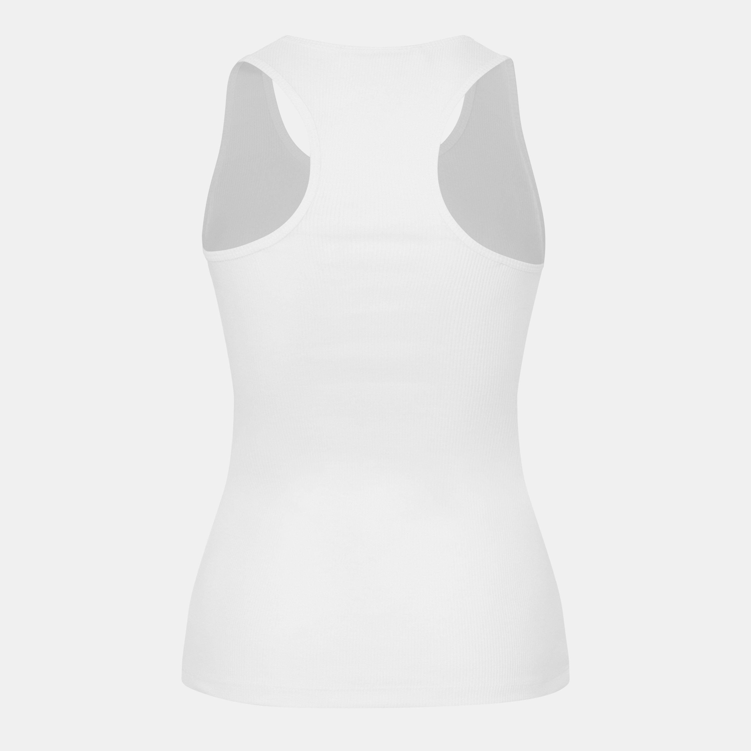 Pure White - Stella McCartney - Women's Printed Racerback Vest - 2