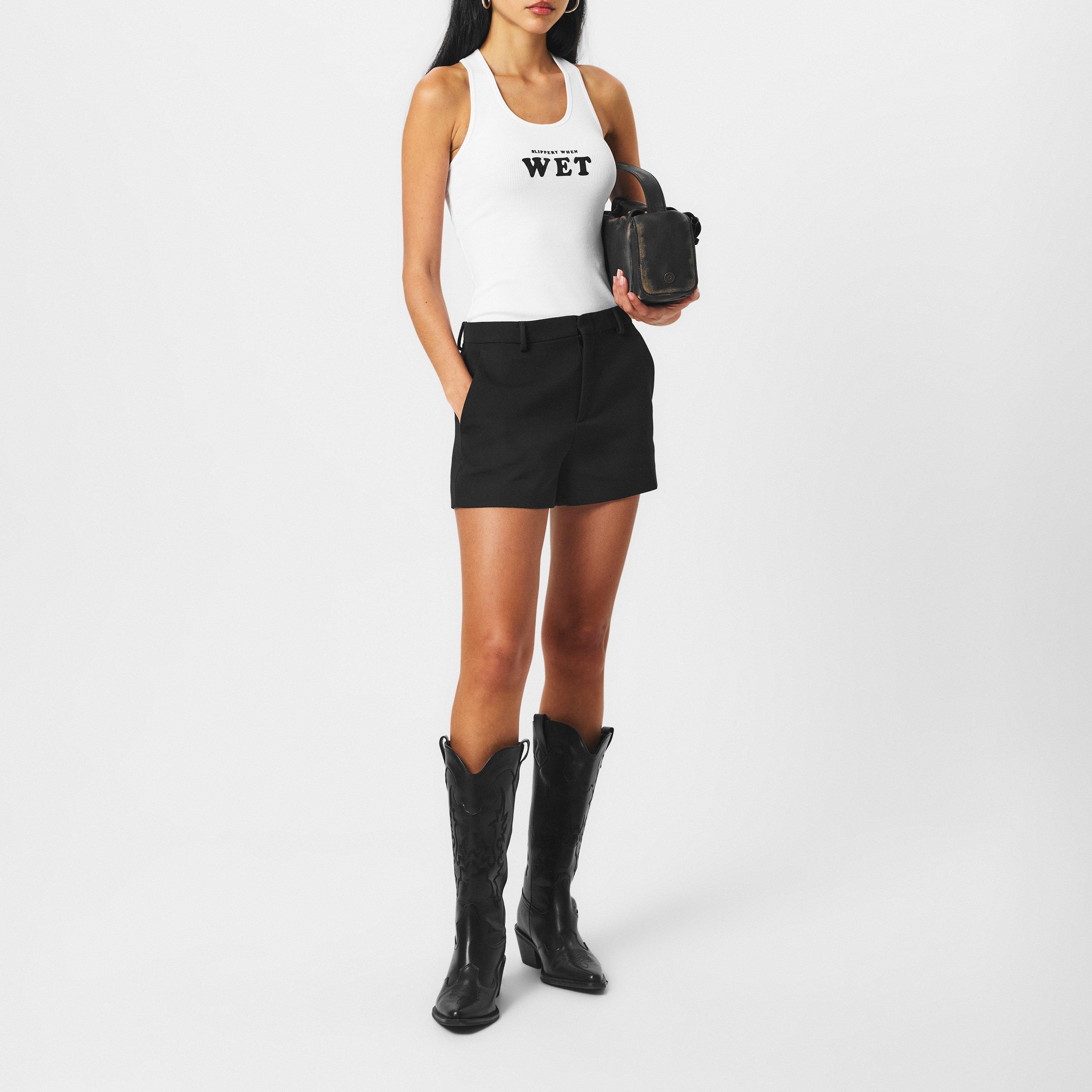 Pure White - Stella McCartney - Women's Printed Racerback Vest - 6