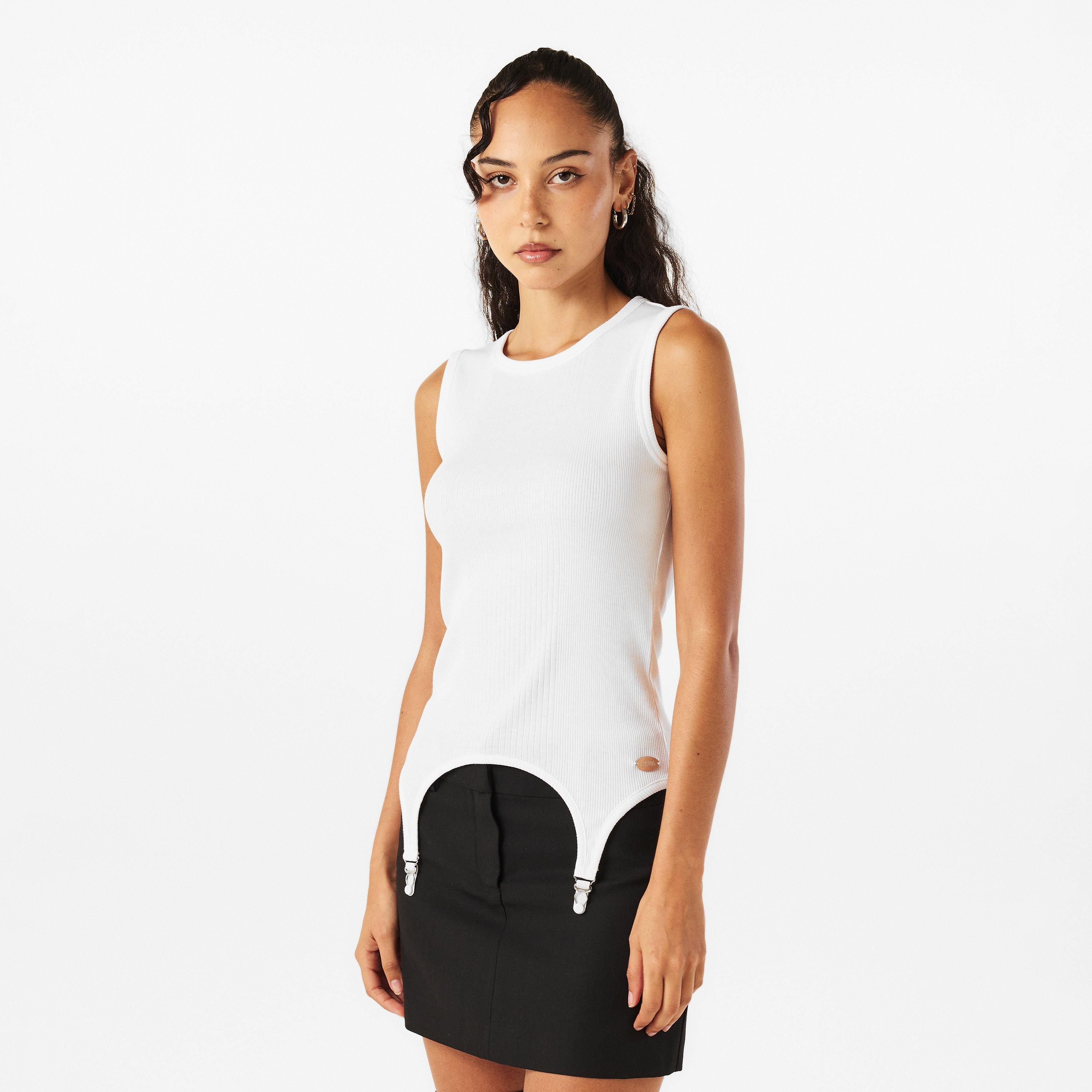 White - Jean Paul Gaultier - Women's Tank Tops - 3